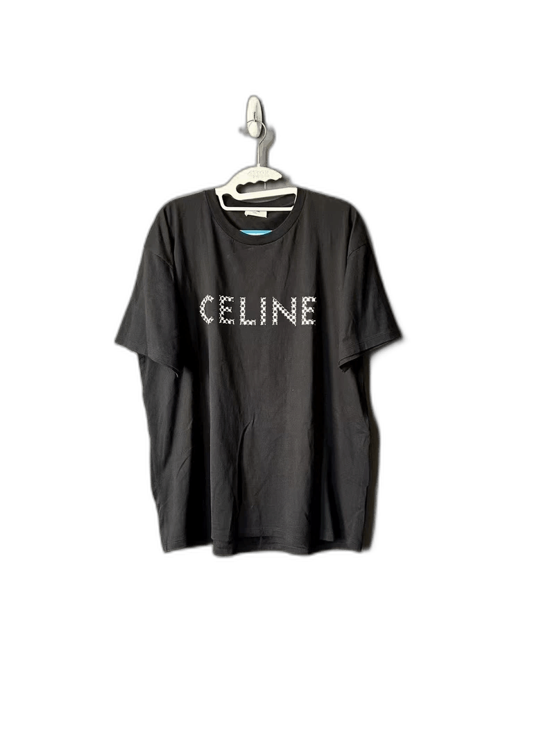 Celine Celine Short Sleeve Black Top with Studs Size M / US 6-8 / IT 42-44 - 1 Thumbnail