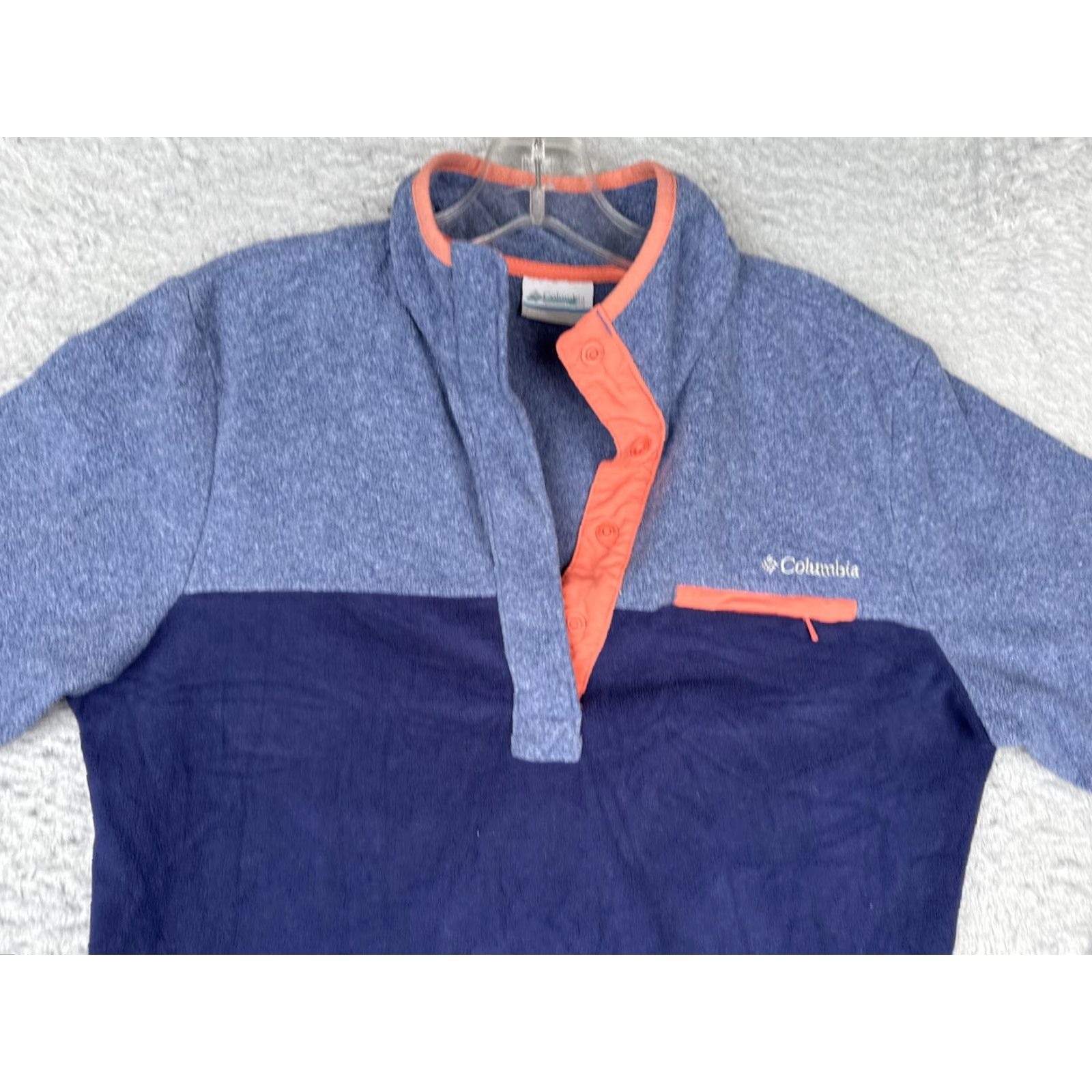 Vintage Columbia Sweater Womens Small Blue Coral Fleece Snap Pullover Outdoor Hiking Size S / US 4 / IT 40 - 4 Thumbnail