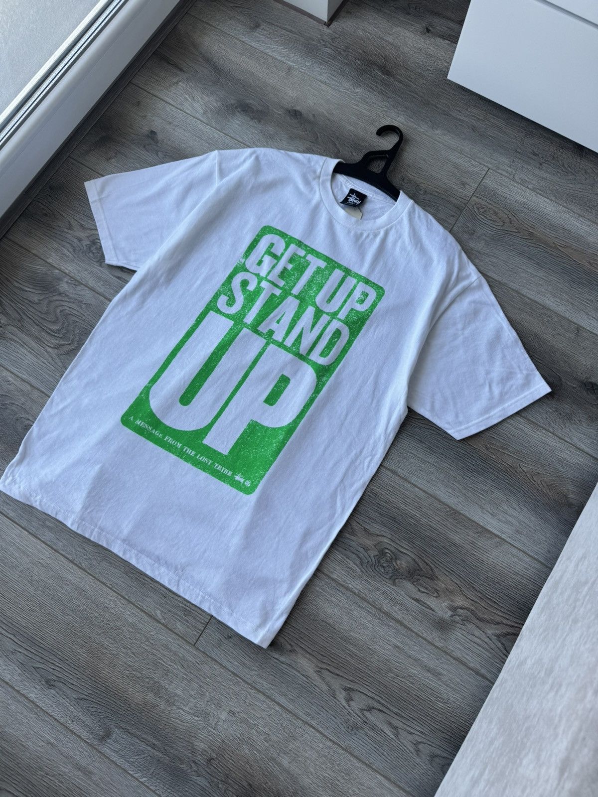 Stussy Stussy Get Up Stand Up Men's White T-shirt Size US L / EU 52-54 / 3 - 2 Thumbnail