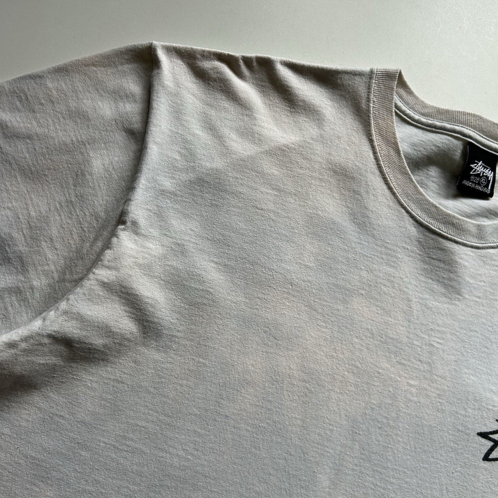 Stussy × Vintage Stussy Shirt 8 Ball Cherries Logo T-Shirt White XL Bleached Size US XL / EU 56 / 4 - 6 Thumbnail