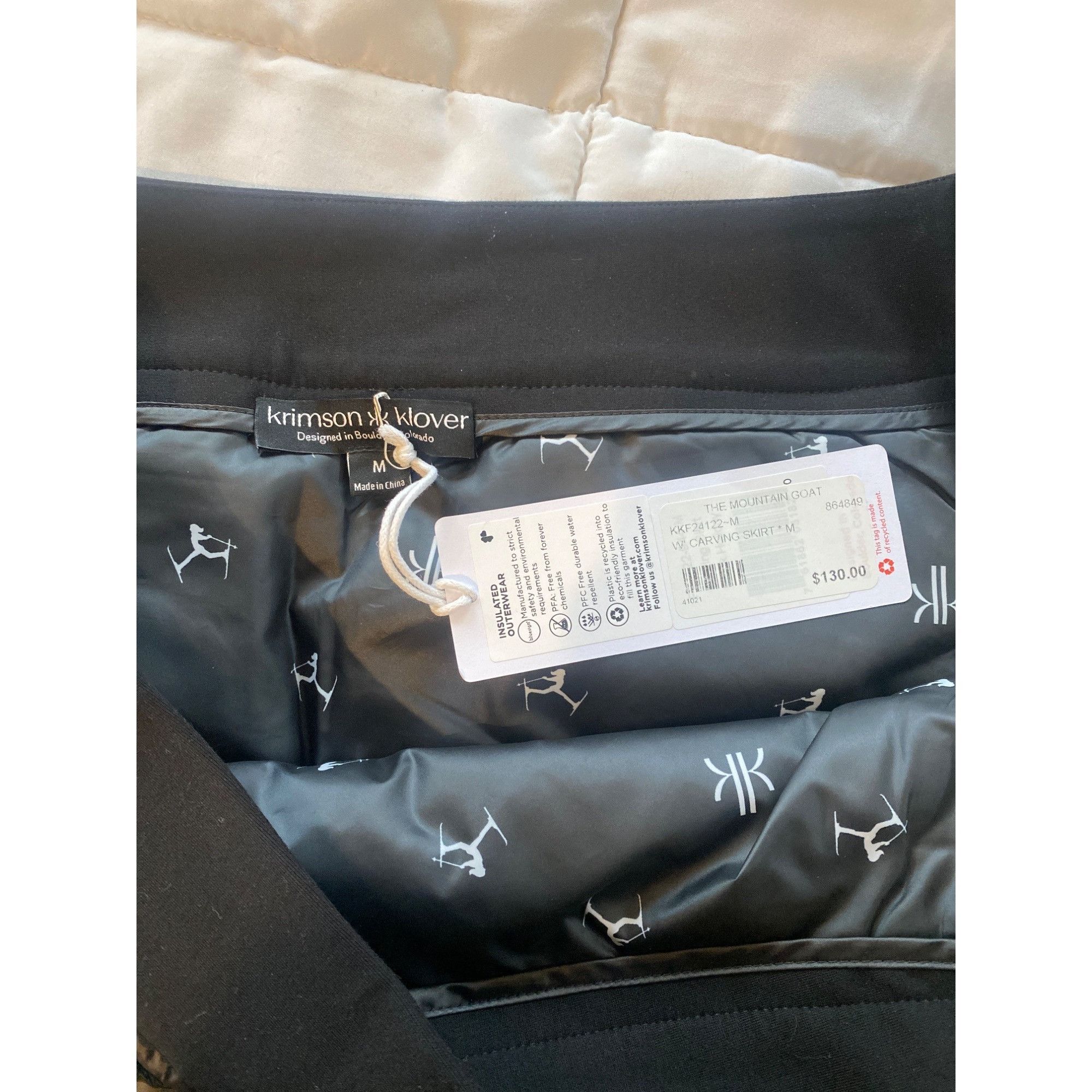 Other NWT Krimson Klover Black Snowflake Puffer Insulated Skirt M Size 32" / US 10 / IT 46 - 7 Thumbnail