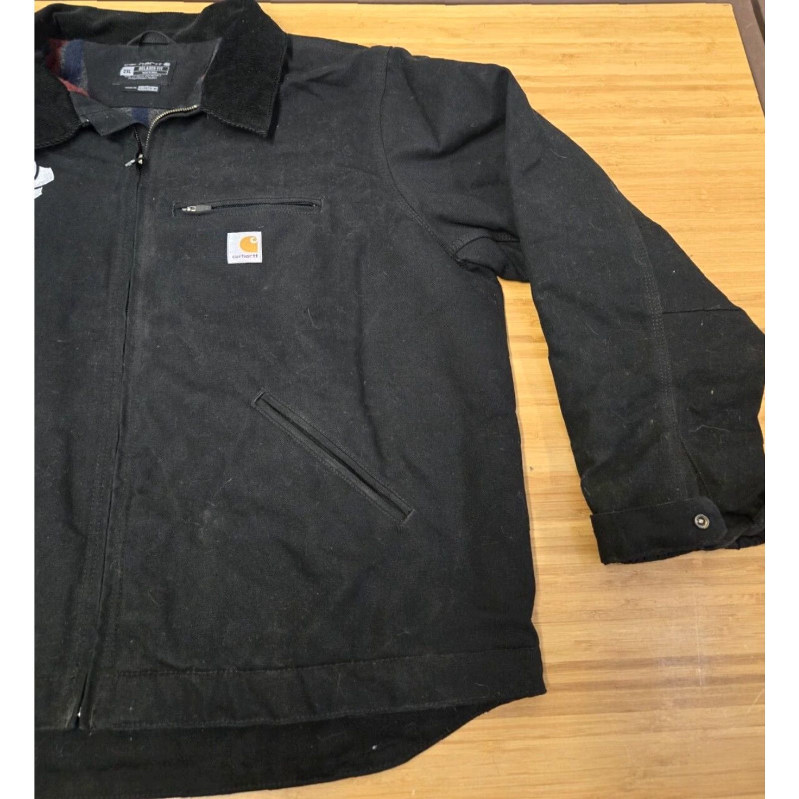 Carhartt Carhartt Detroit Jacket 2XL Black Men Logo Relaxed Canvas Zip Lined Polyester 90s Outdoor USA Vintage No> Size US XXL / EU 58 / 5 - 2 Thumbnail