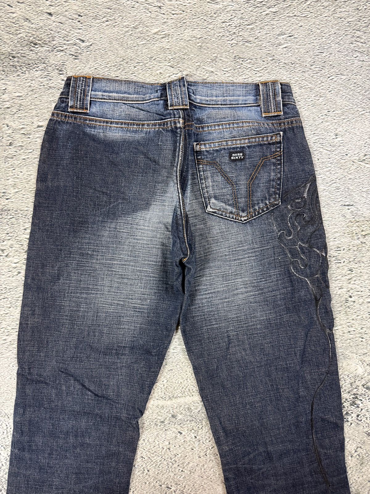 Miss Sixty Miss Sixty Jeans flared tribal Y2K navy medusa Size 25" / US 0 / IT 36 - 7 Thumbnail