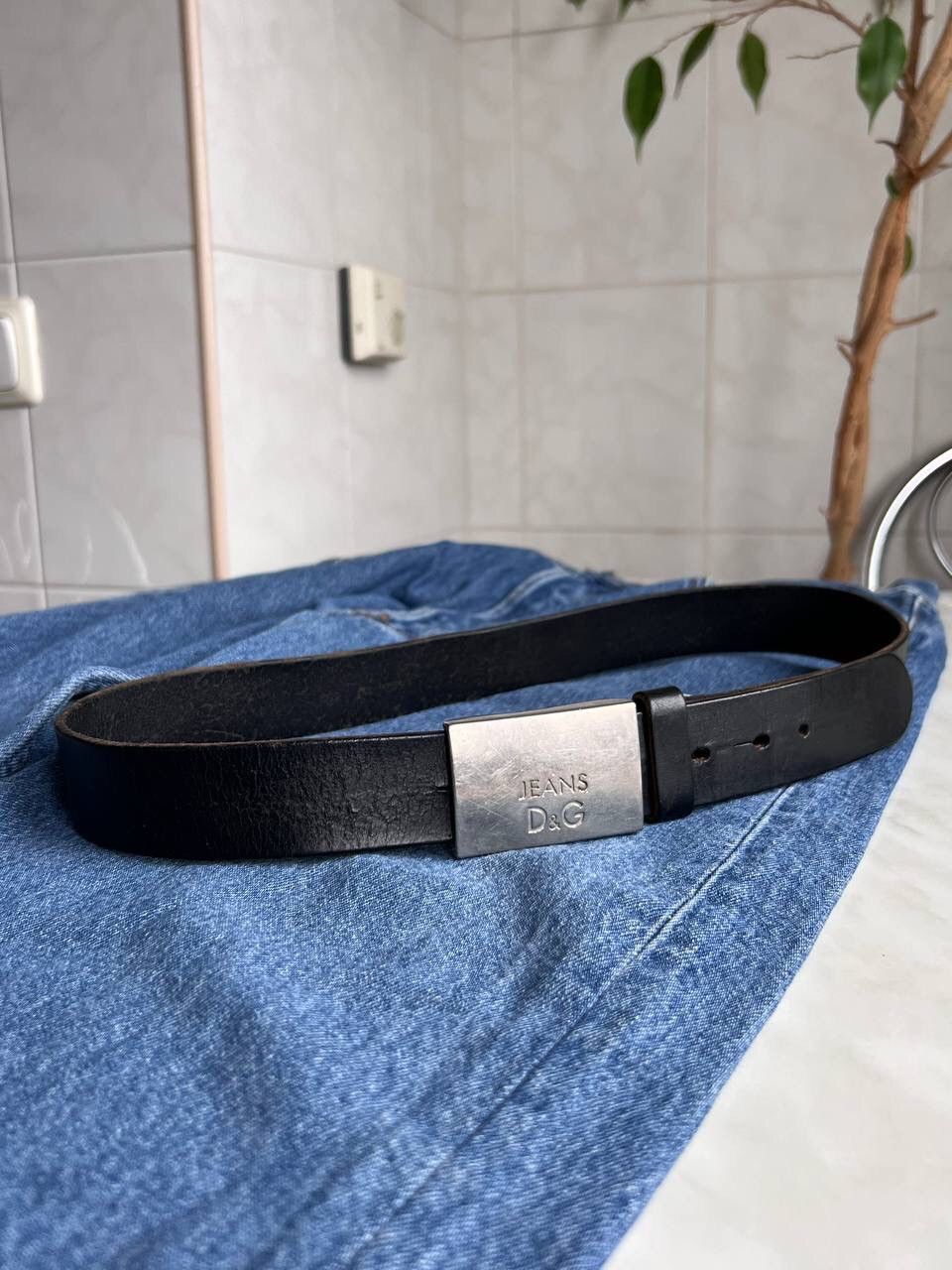 Dolce & Gabbana Vintage Dolce Gabbana Belt Steel Buckle D&G JEANS 1990s Y2K Size ONE SIZE - 2 Thumbnail