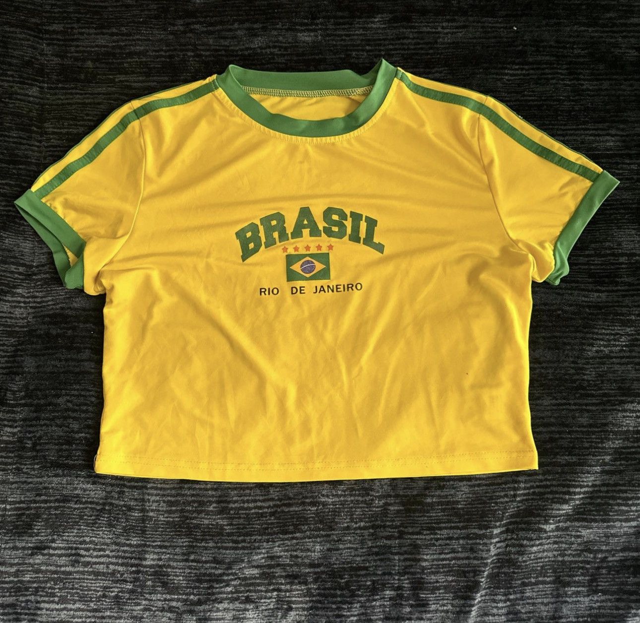 Shein Brasil Crop Top “Rio de Janeiro Size L / US 10 / IT 46 - 1 Thumbnail
