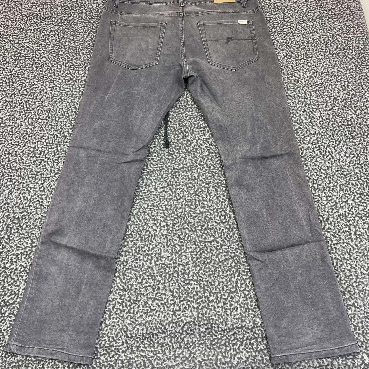 Other Footprint Manufacture Jeans Men 36x33 Gray Denim Pants Size US 36 / EU 52 - 2 Thumbnail