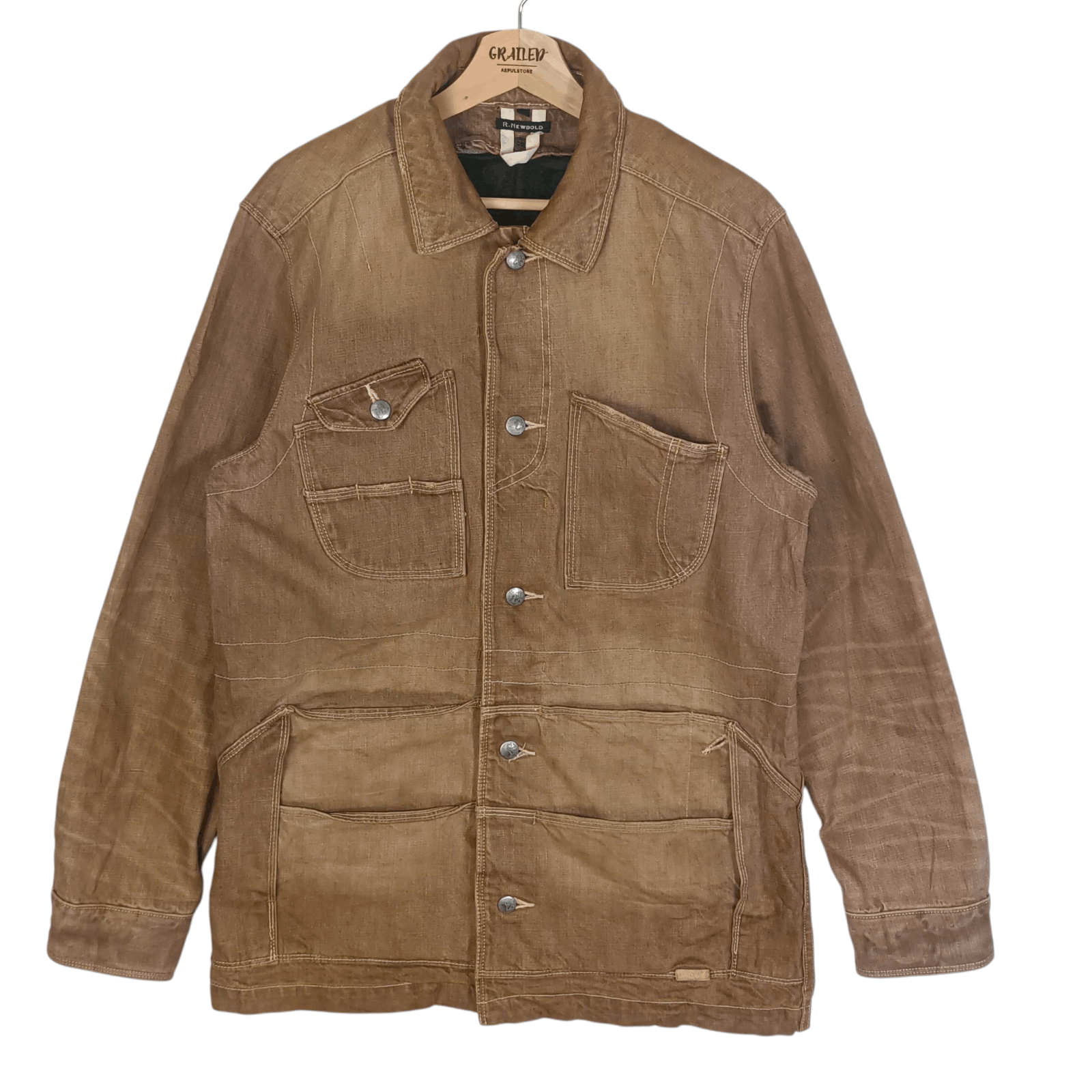 R.Newbold R.Newbold 8 Pocket Bodder Pattern Denim Jacket Size US L / EU 52-54 / 3 - 1 Thumbnail
