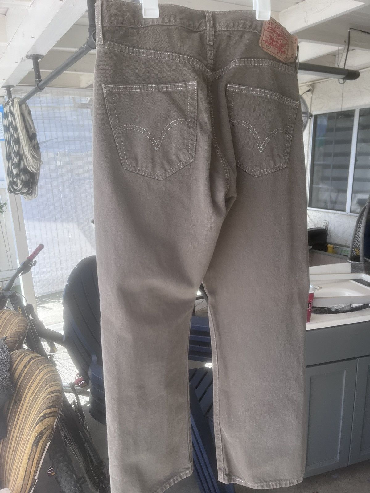 Levi's × Vintage Levi's Vintage 501 Olive Green Size US 36 / EU 52 - 5 Thumbnail