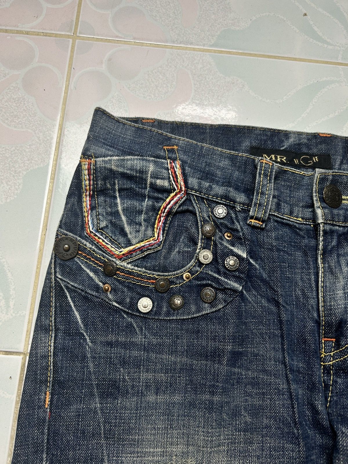 20471120 Vintage Japanese Red Pepper Red Label Denim Jeans Size US 35 - 4 Thumbnail