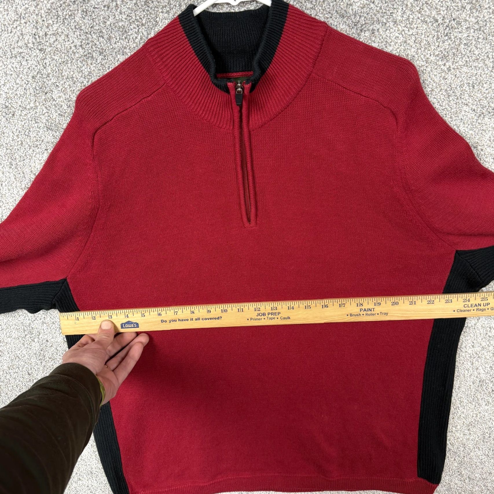 Eddie Bauer Eddie Bauer Sweater Mens 2XL Red Black 1/4 Zip Pullover Outdoor Gorpcore Knit Mock Neck Shirt Size US XXL / EU 58 / 5 - 4 Thumbnail