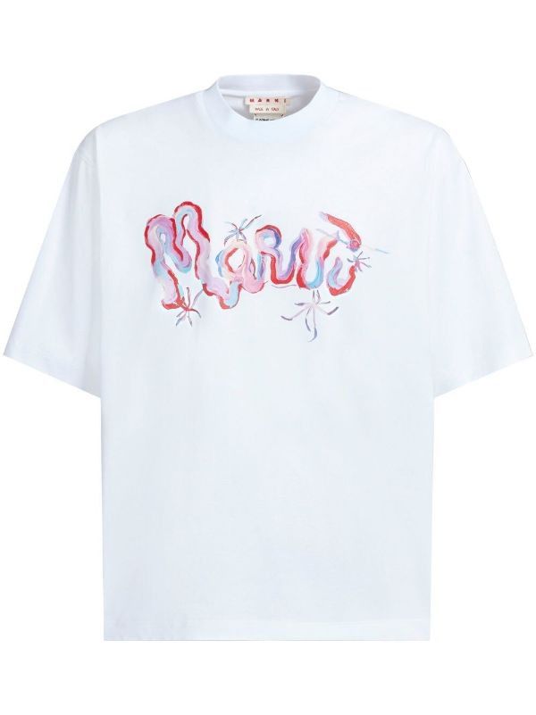 Marni o1srvl11e0724 T-Shirt in White Size US XL / EU 56 / 4 - 1 Thumbnail