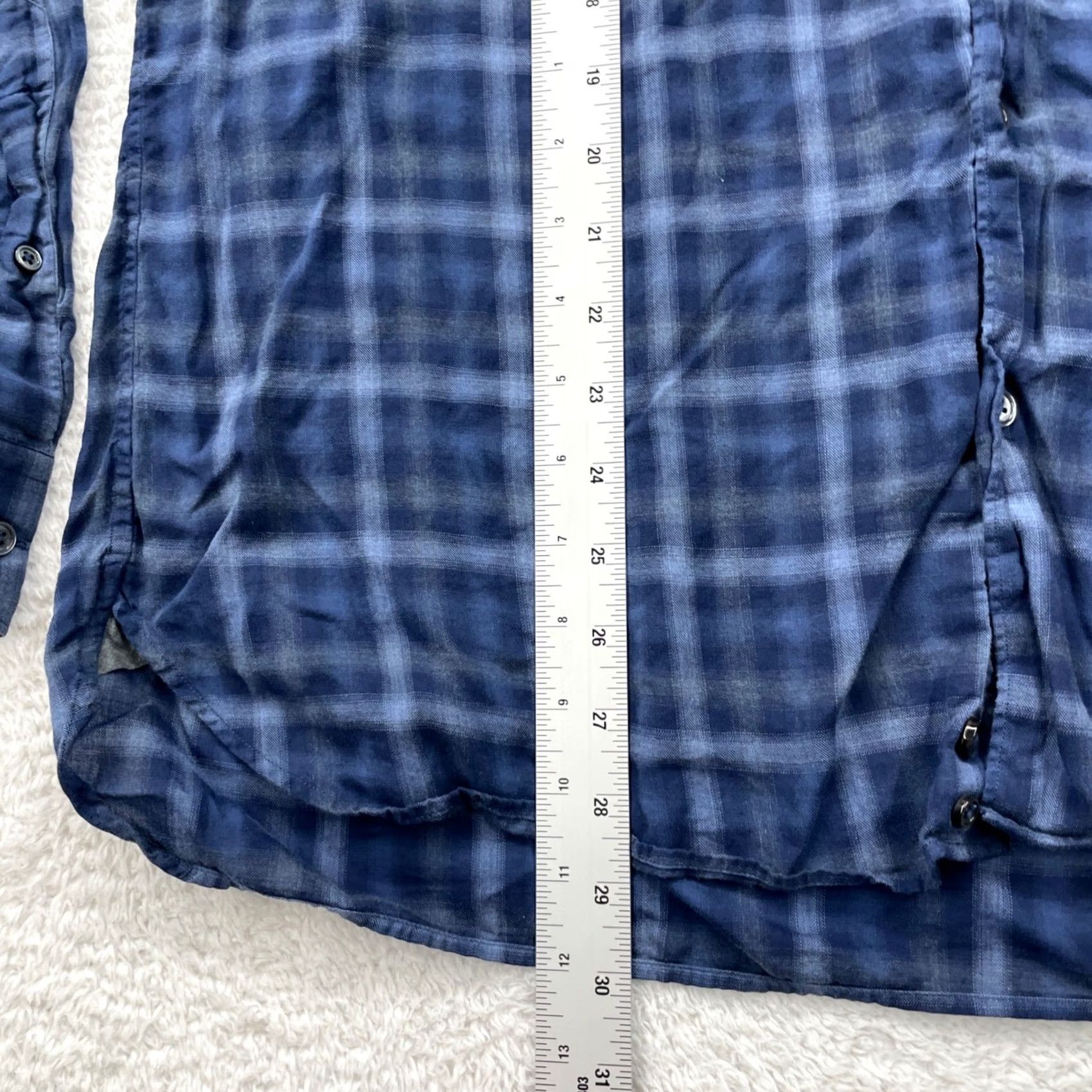 Ermenegildo Zegna Ermenegildo Zegna Shirt Button Down Long Sleeve Plaid Check Cotton Blue L Mens Size US L / EU 52-54 / 3 - 4 Thumbnail