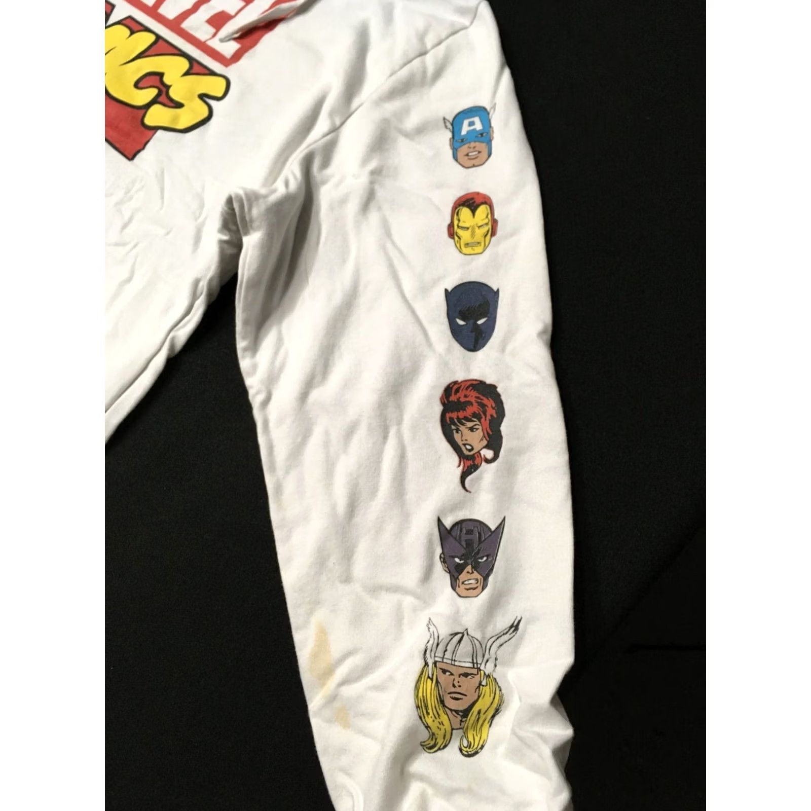 Vintage Marvel Comics Sweatshirt Hoodie Mens Large Long Sleeve Graphic White Size US L / EU 52-54 / 3 - 4 Thumbnail