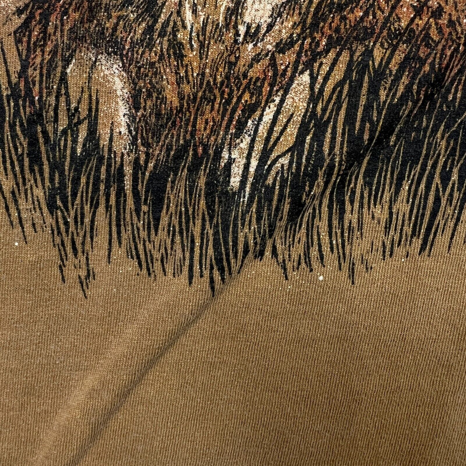 Vintage 90s Lion T Shirt Faded Single Stitched Nature Animal Tee Size US L / EU 52-54 / 3 - 5 Thumbnail