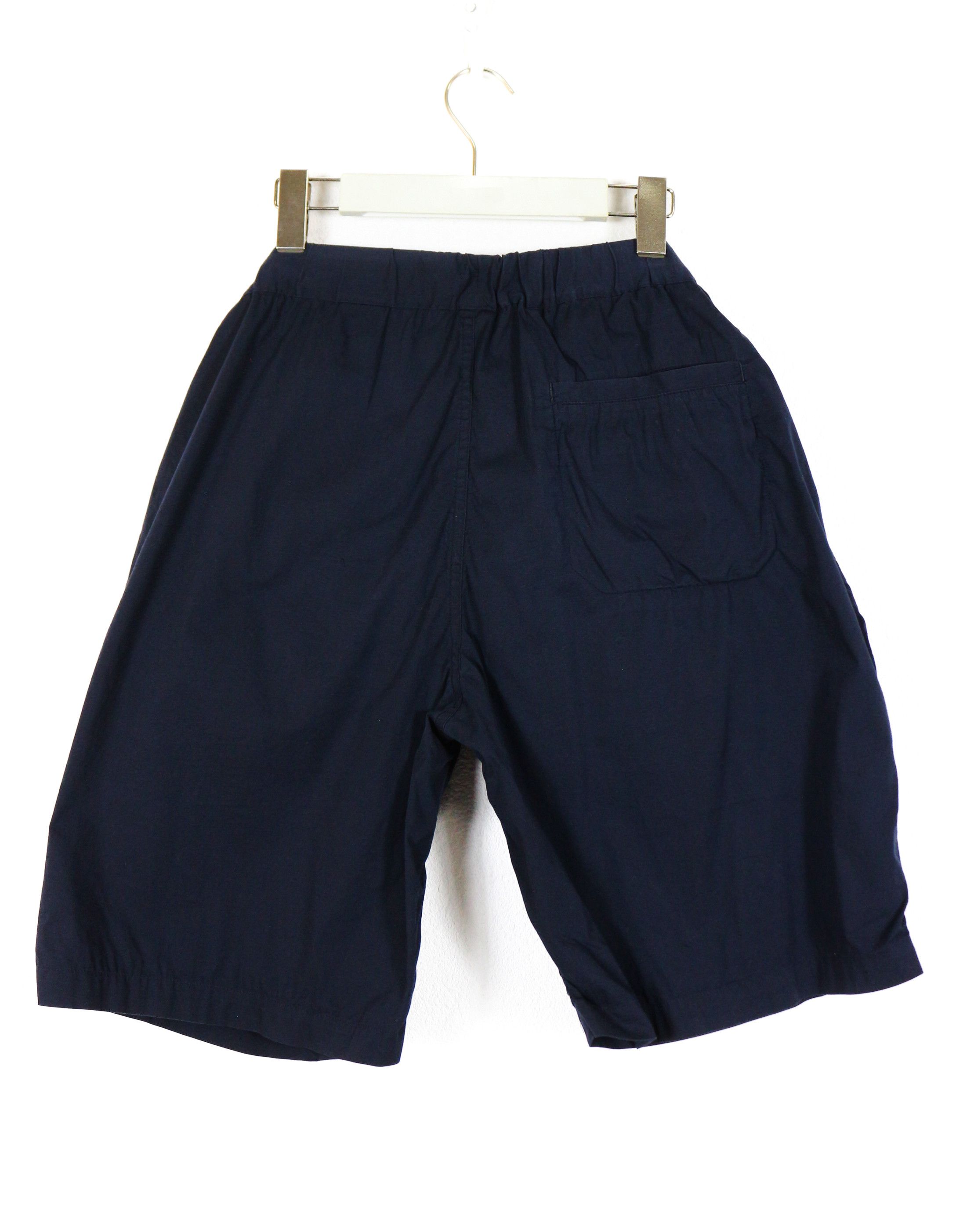 Cos COS Lightweight Pleated Navy Avant Garde Shorts Size US 32 / EU 48 - 6 Thumbnail