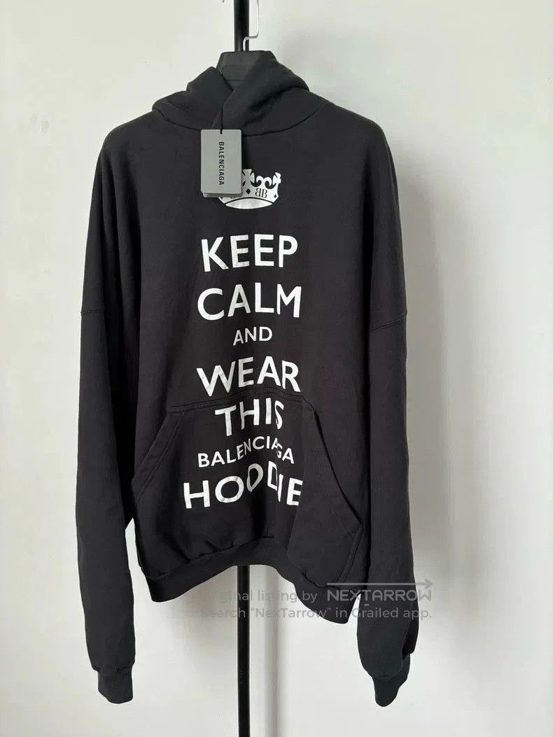 Balenciaga Balenciaga Keep Crown Print Hoodie. Size US XS / EU 42 / 0 - 1 Thumbnail
