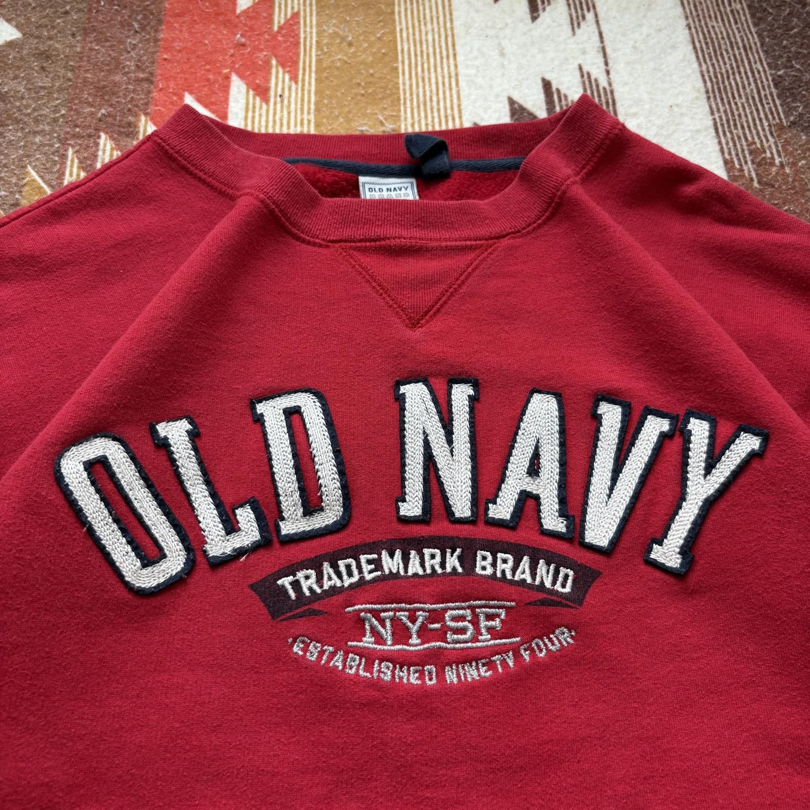 Old Navy Vintage Y2K Old Navy Embroidered Grunge Baggy Sweatshirt Size US M / EU 48-50 / 2 - 2 Thumbnail