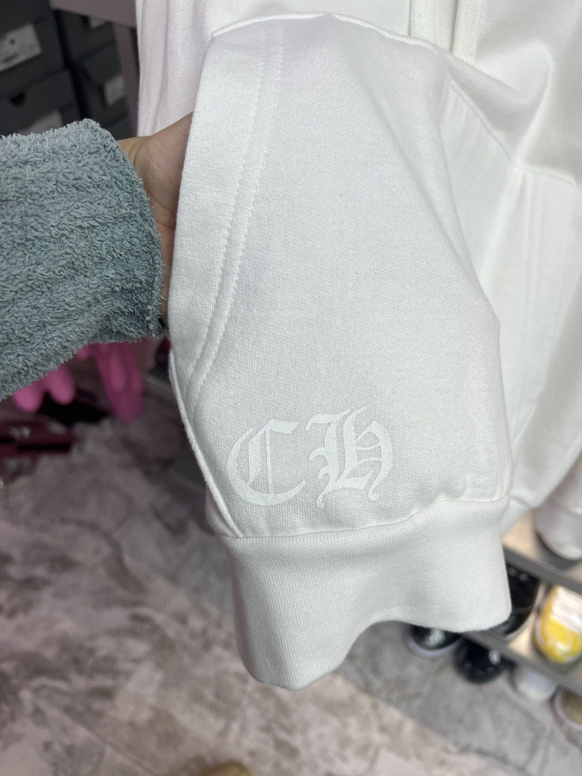 Chrome Hearts Chrome Hearts White Rolling Stone Hoodie Size US S / EU 44-46 / 1 - 5 Thumbnail