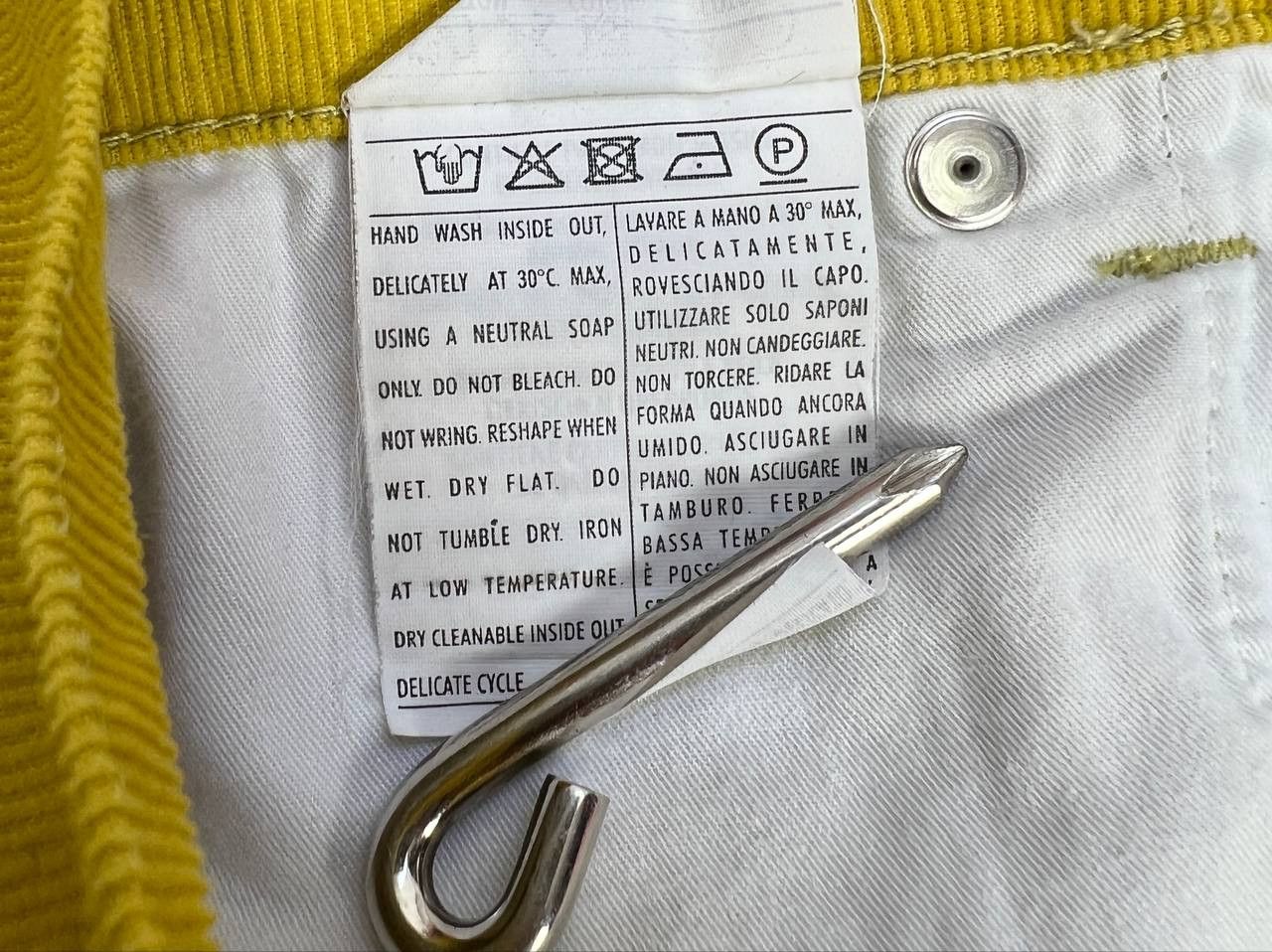 Salvatore Ferragamo Salvatore Ferragamo Сorduroy Yellow Pants Size US 32 / EU 48 - 13 Thumbnail