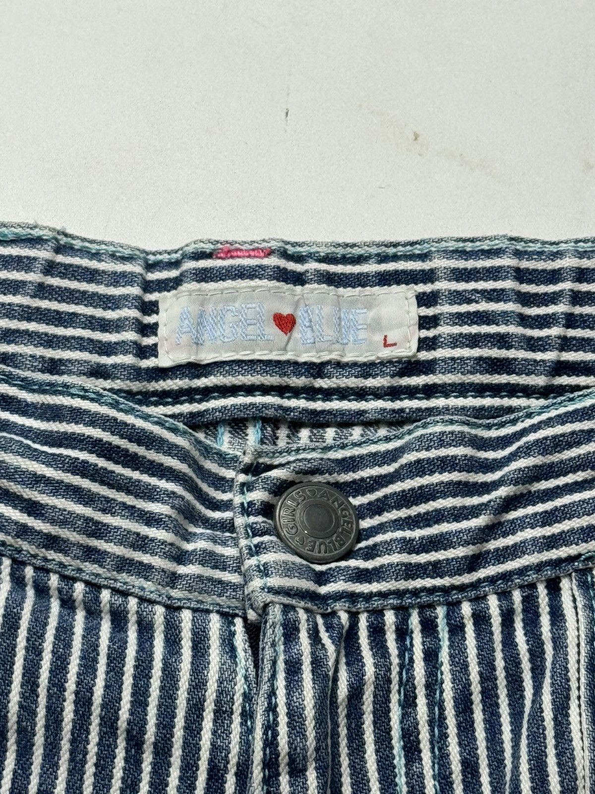 Angel Blue × Hysteric Glamour × Japanese Brand Angle Blue Y2K Hickory Pants Size 28" / US 6 / IT 42 - 11 Thumbnail