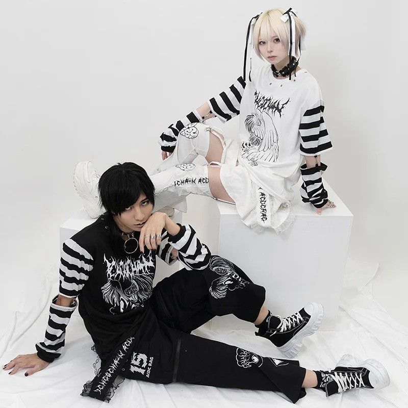 Seditionaries ACDC RAG 🇯🇵 Rib Cage Angel Anime Longsleeve Shirt Size US L / EU 52-54 / 3 - 12 Thumbnail