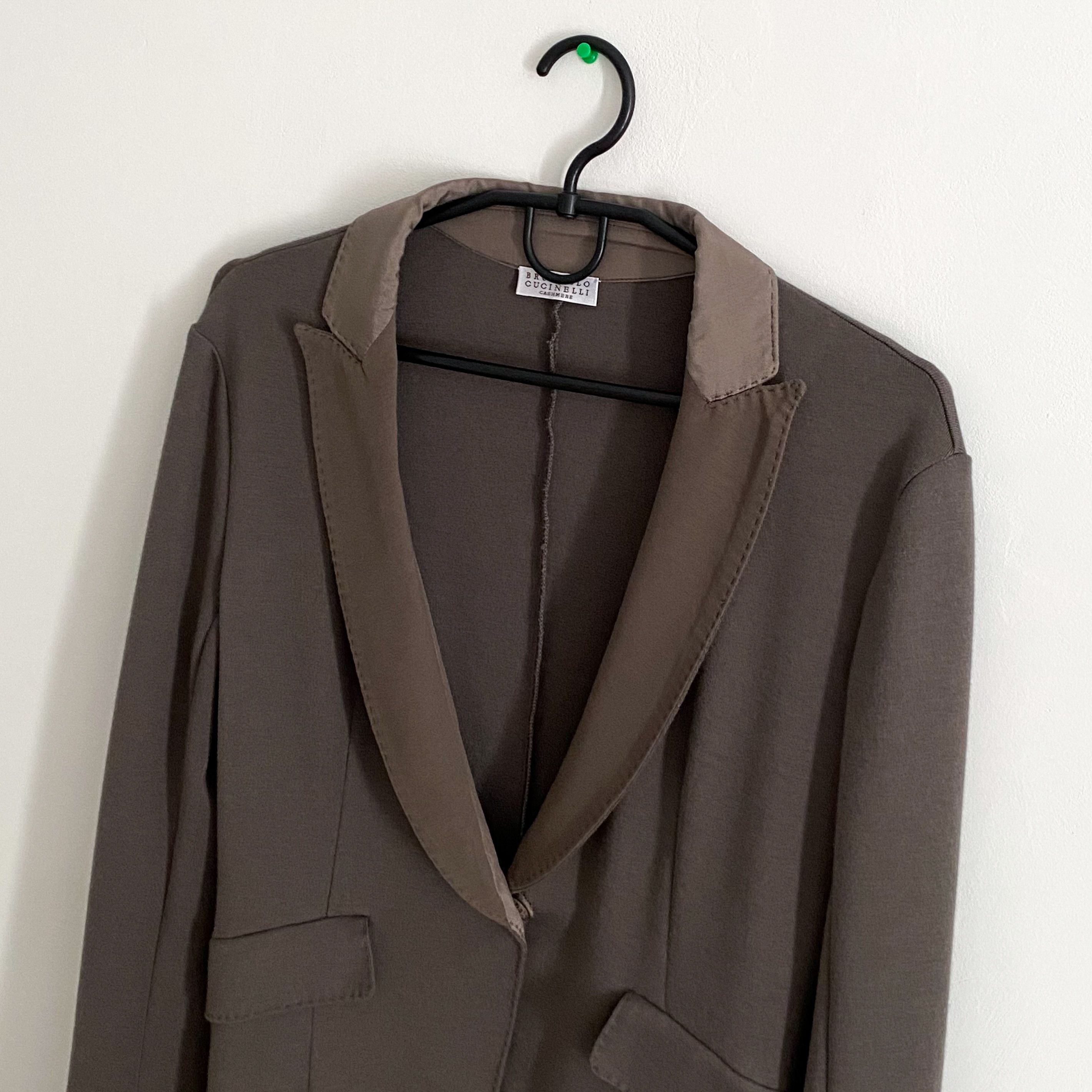 Brunello Cucinelli Brunello Cucinelli Cashmere and Silk Blazer Size L / US 10 / IT 46 - 3 Thumbnail