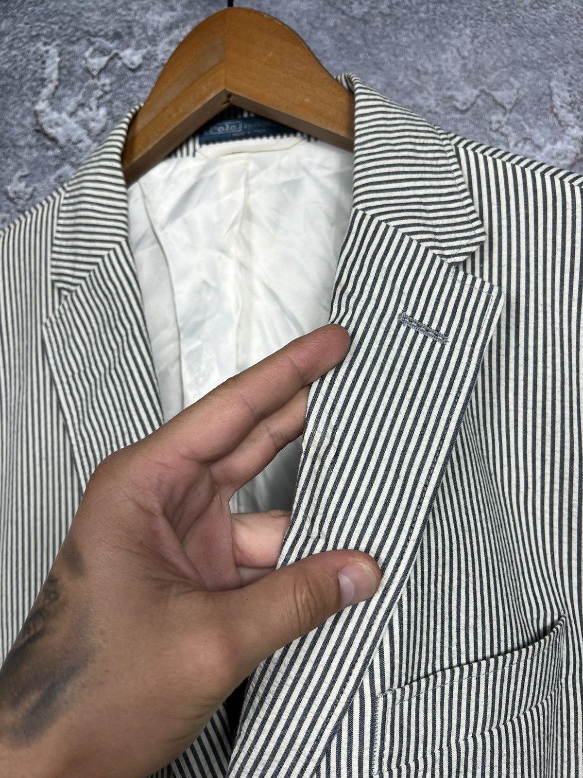Polo Ralph Lauren Nwt Vintage Polo Ralph Lauren Ribber Blazer Size 44R Size 44R - 10 Thumbnail