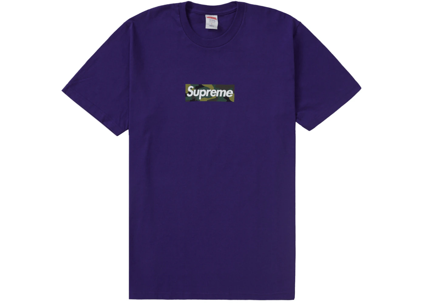 image of Supreme Box Logo Tee Purple, Men's (Size Medium)