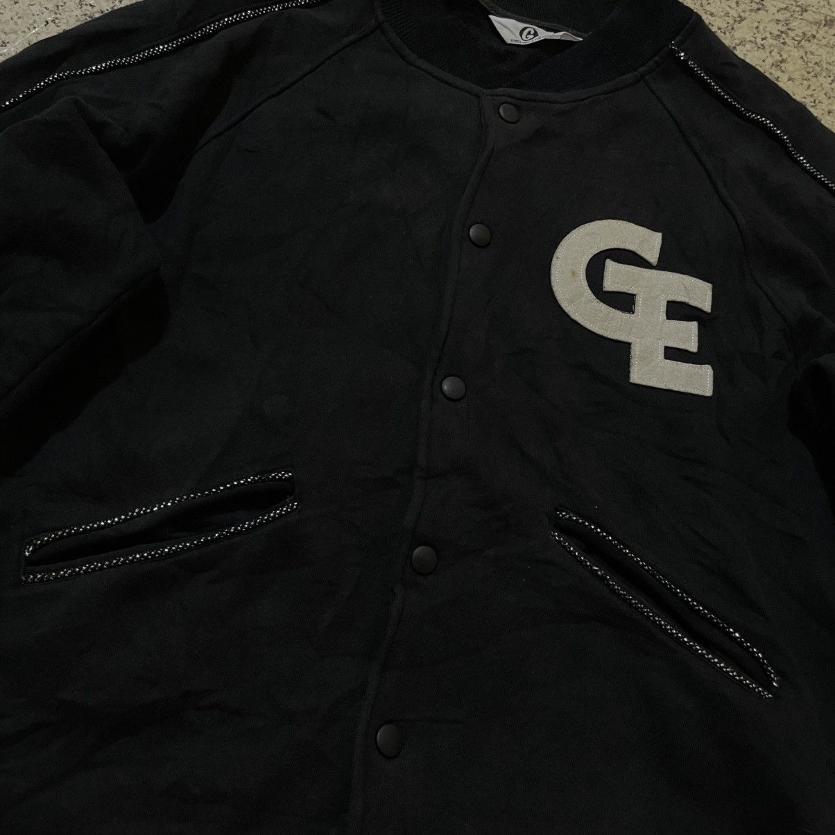 Good Enough RARE Vintage Good Enough GE Hiroshi Fujiwara Varsity Jacket Size US M / EU 48-50 / 2 - 2 Thumbnail