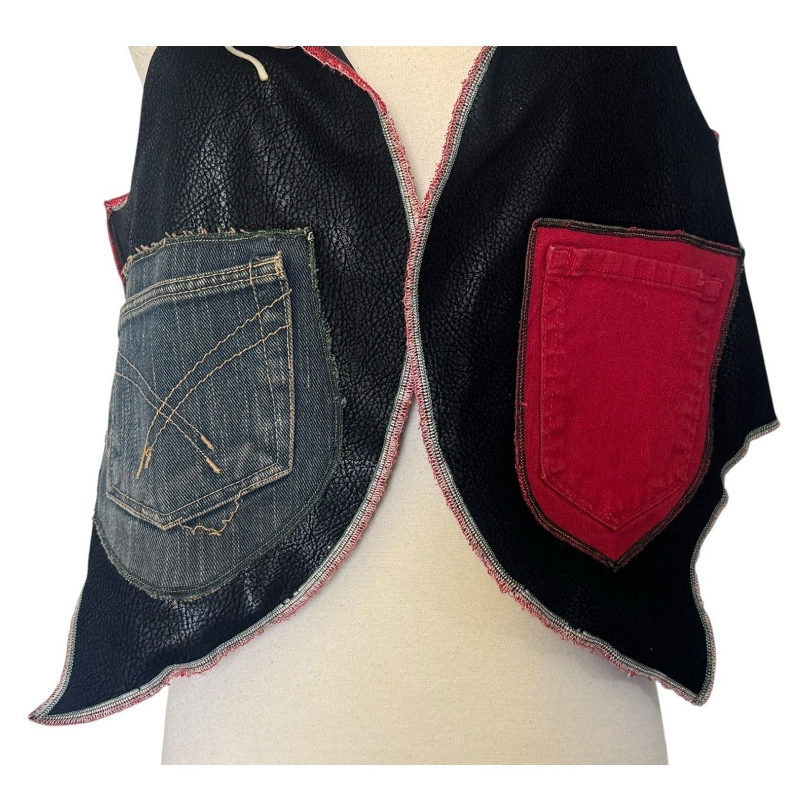 Other DIA DE LOS MUERTOS Skulls Vest Handmade Reversible Hooded Size L / US 10 / IT 46 - 11 Thumbnail