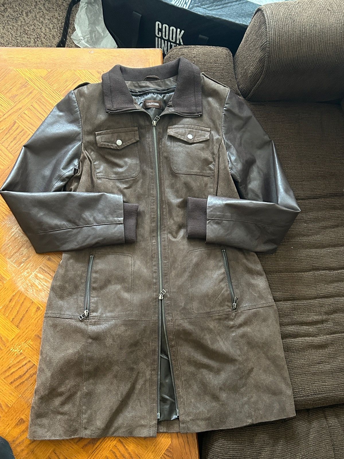 Danier Danier brown leather and suede jacket Size US L / EU 52-54 / 3 - 1 Thumbnail