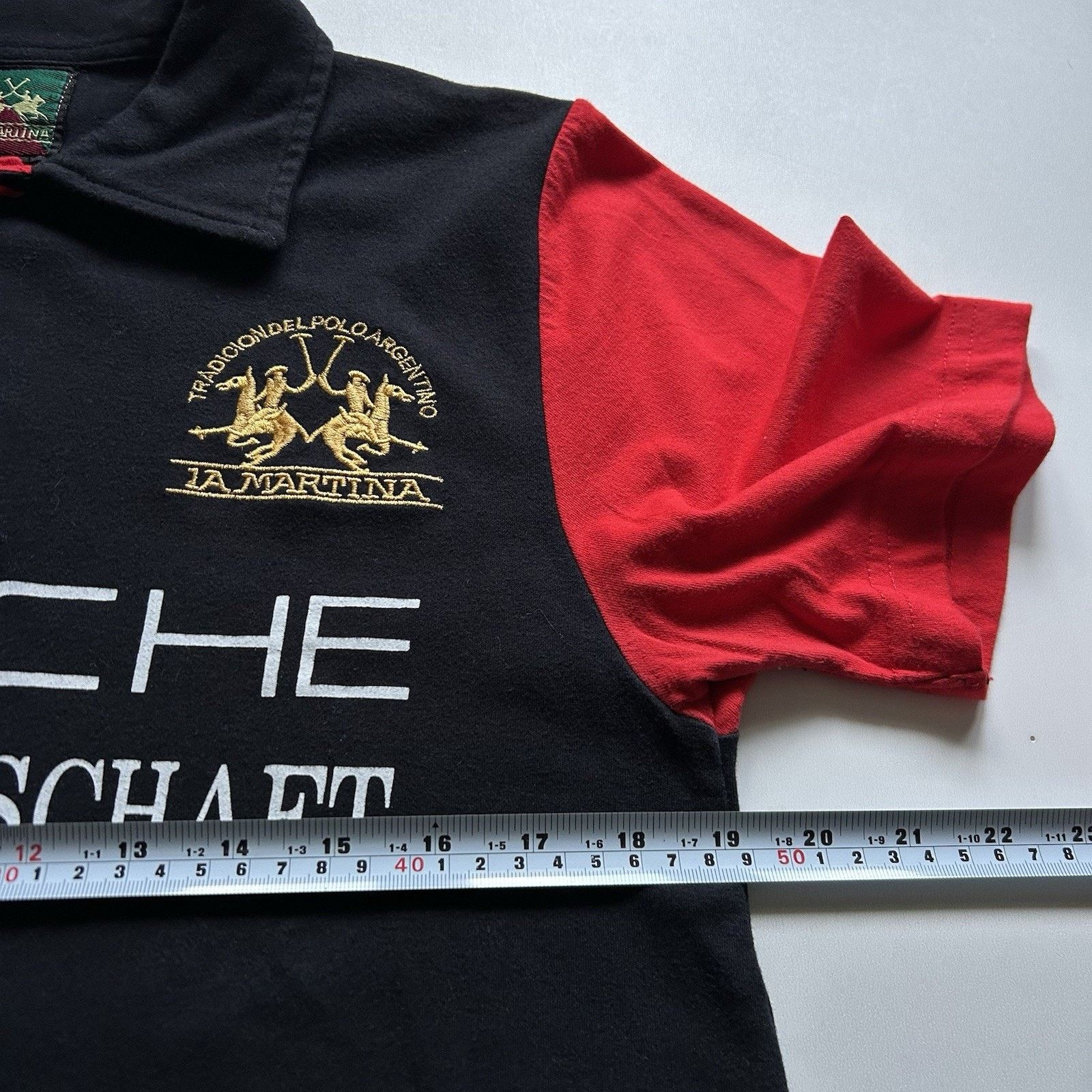 Vintage Vintage Porsche Shirt 90s Polo Mannschaft Team Medium Racing Size US M / EU 48-50 / 2 - 6 Thumbnail