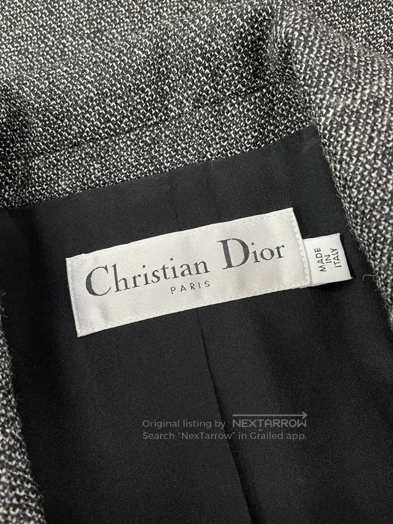 Dior Dior Gray letter suit jacket Size XXS / US 00 / IT 34 - 4 Thumbnail