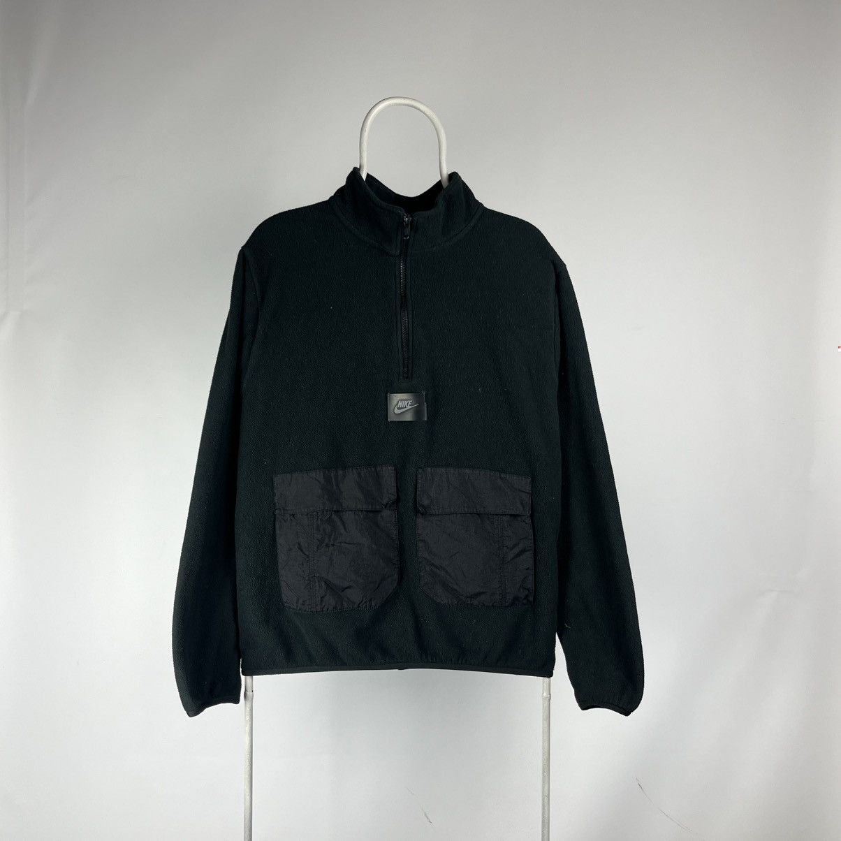 Nike Nike fleece half zip jacket nylon pockets center logo Medium Size US M / EU 48-50 / 2 - 1 Thumbnail