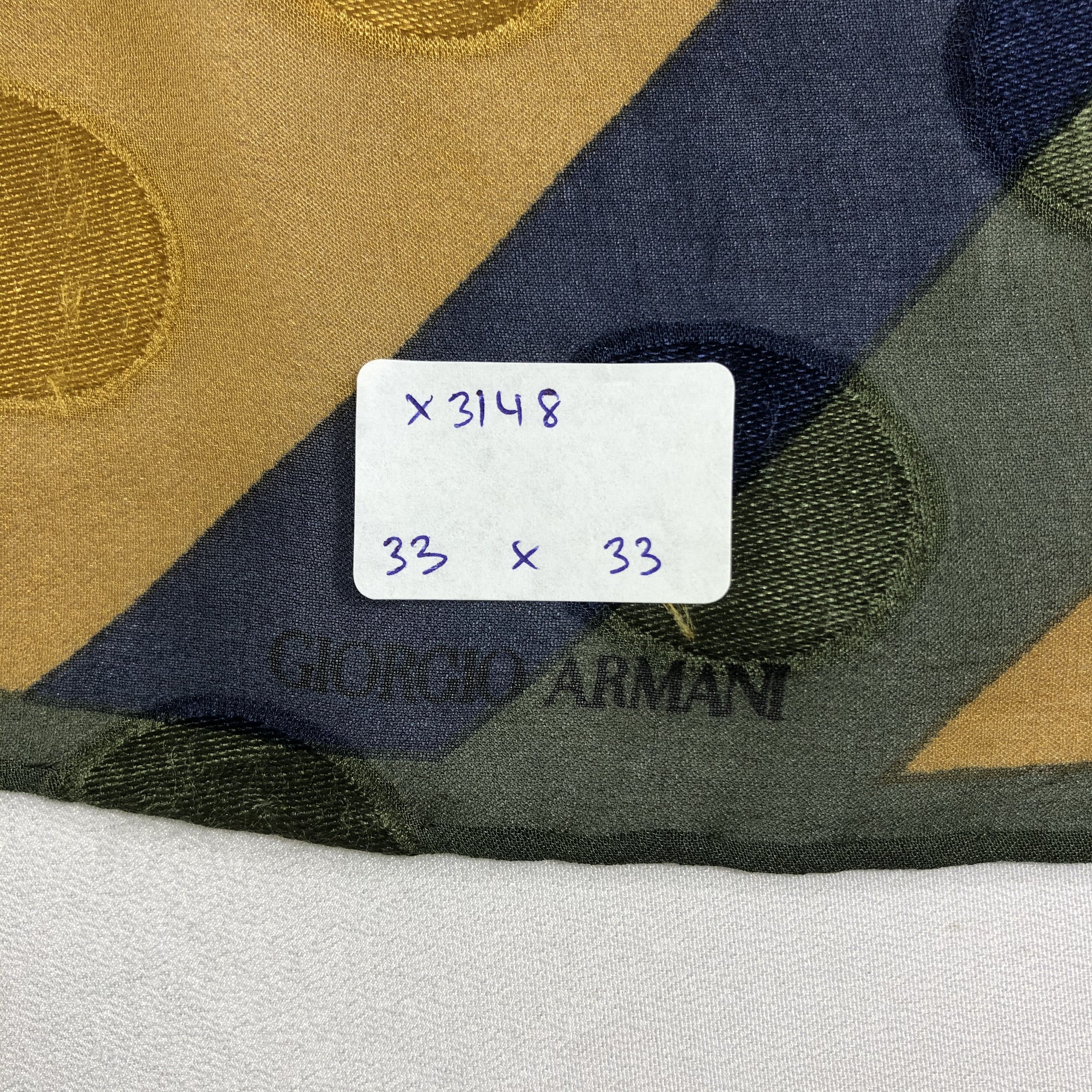 Giorgio Armani × Vintage Vintage Giorgio Armani Silk Scarf Size ONE SIZE - 5 Thumbnail