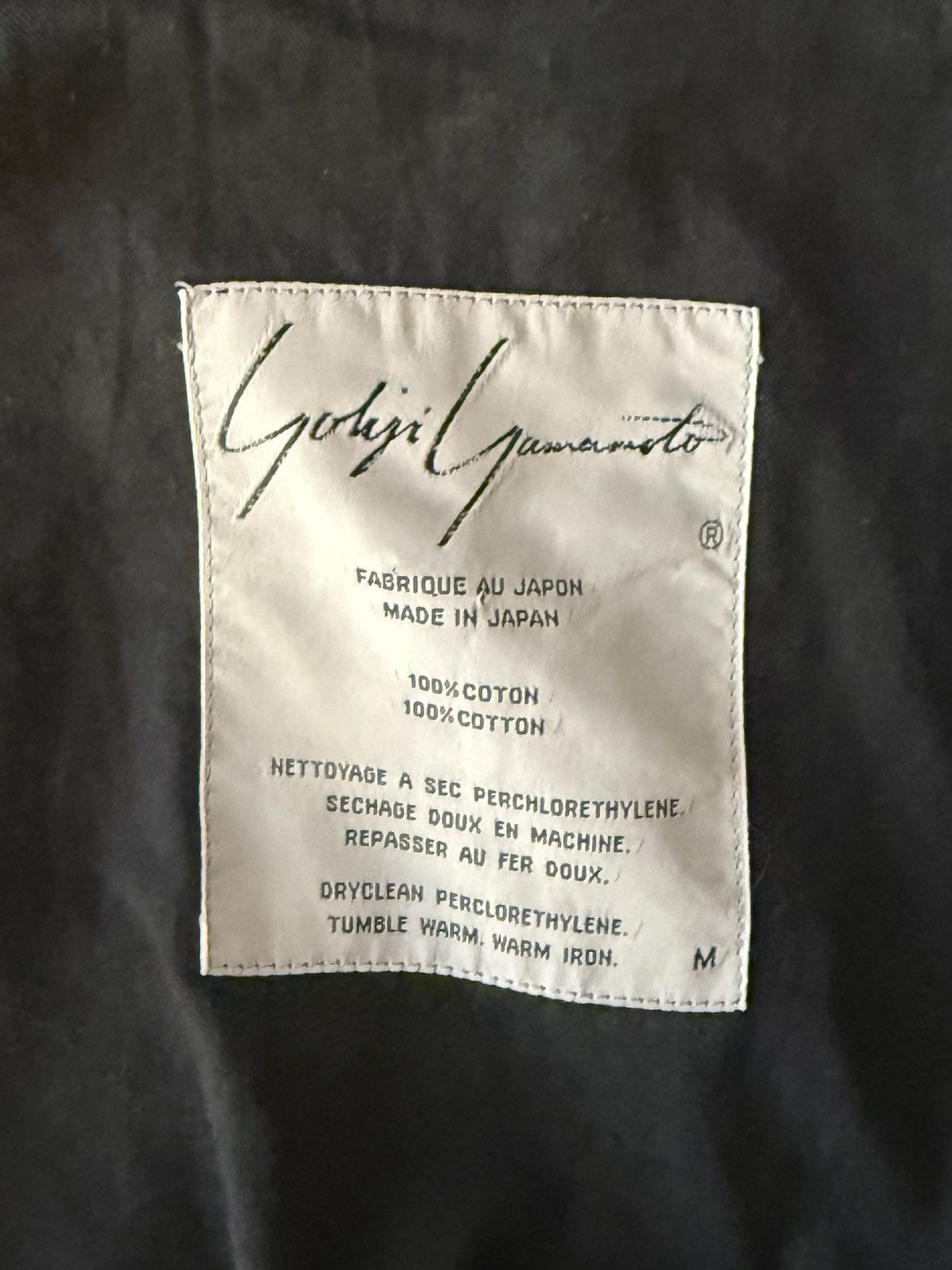 Yohji Yamamoto Vintage Yohji Cotton Tailored Jacket Size US M / EU 48-50 / 2 - 7 Thumbnail