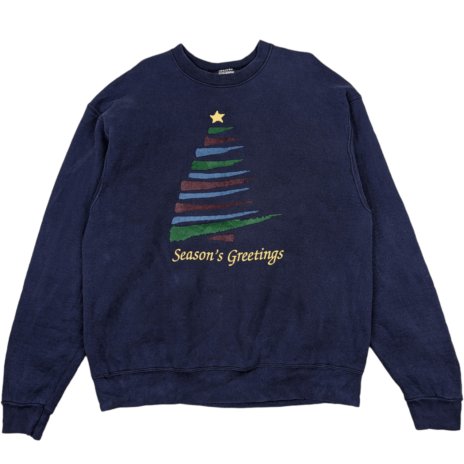 Fruit Of The Loom Vintage 90's FOTL Christmas Tree Merry Christmas Jumper Size US XL / EU 56 / 4 - 3 Thumbnail