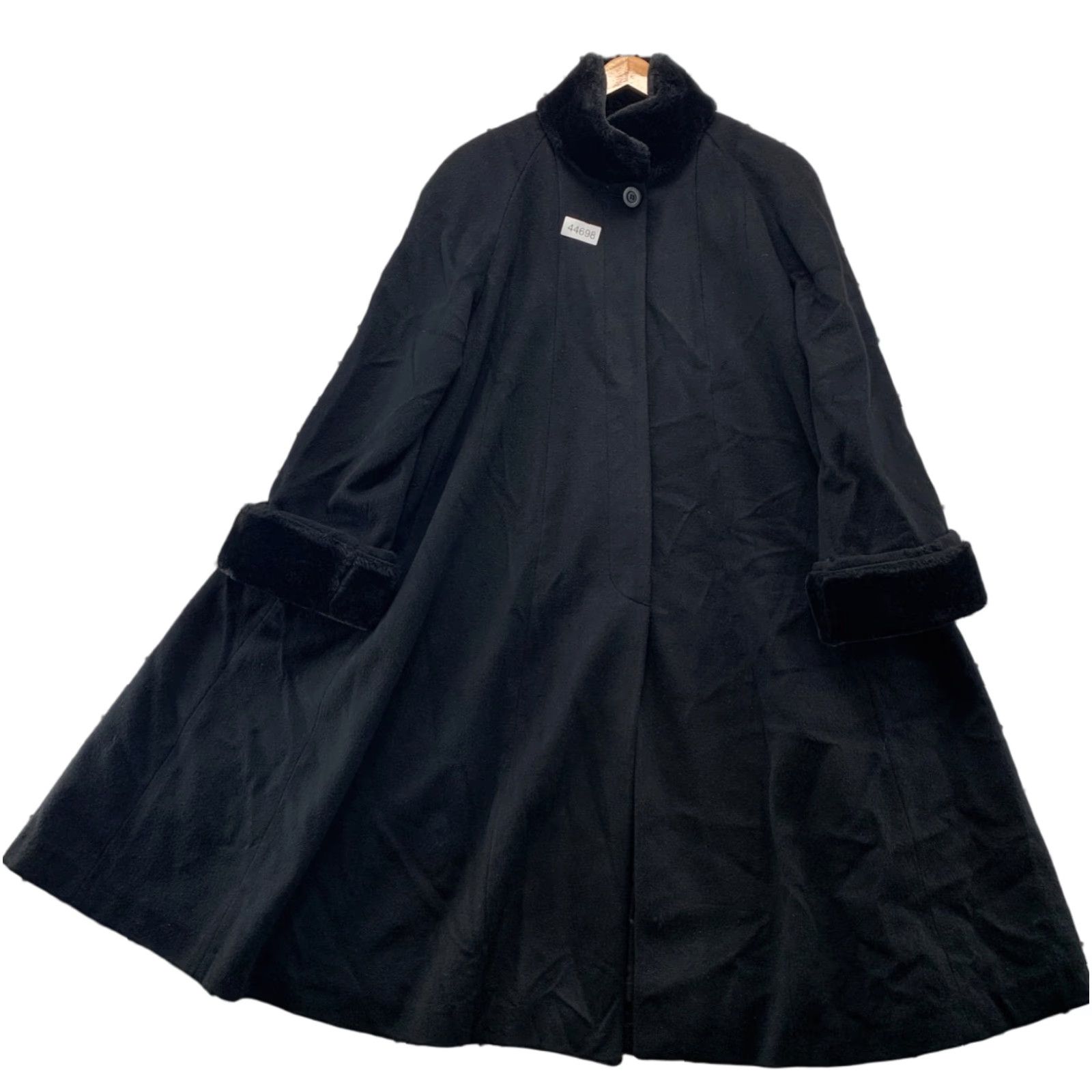 Vintage VINTAGE Searle Blatt 80s Black 100% Wool Swing Coat Womens Size 8 Union Made USA Size M / US 6-8 / IT 42-44 - 1 Thumbnail