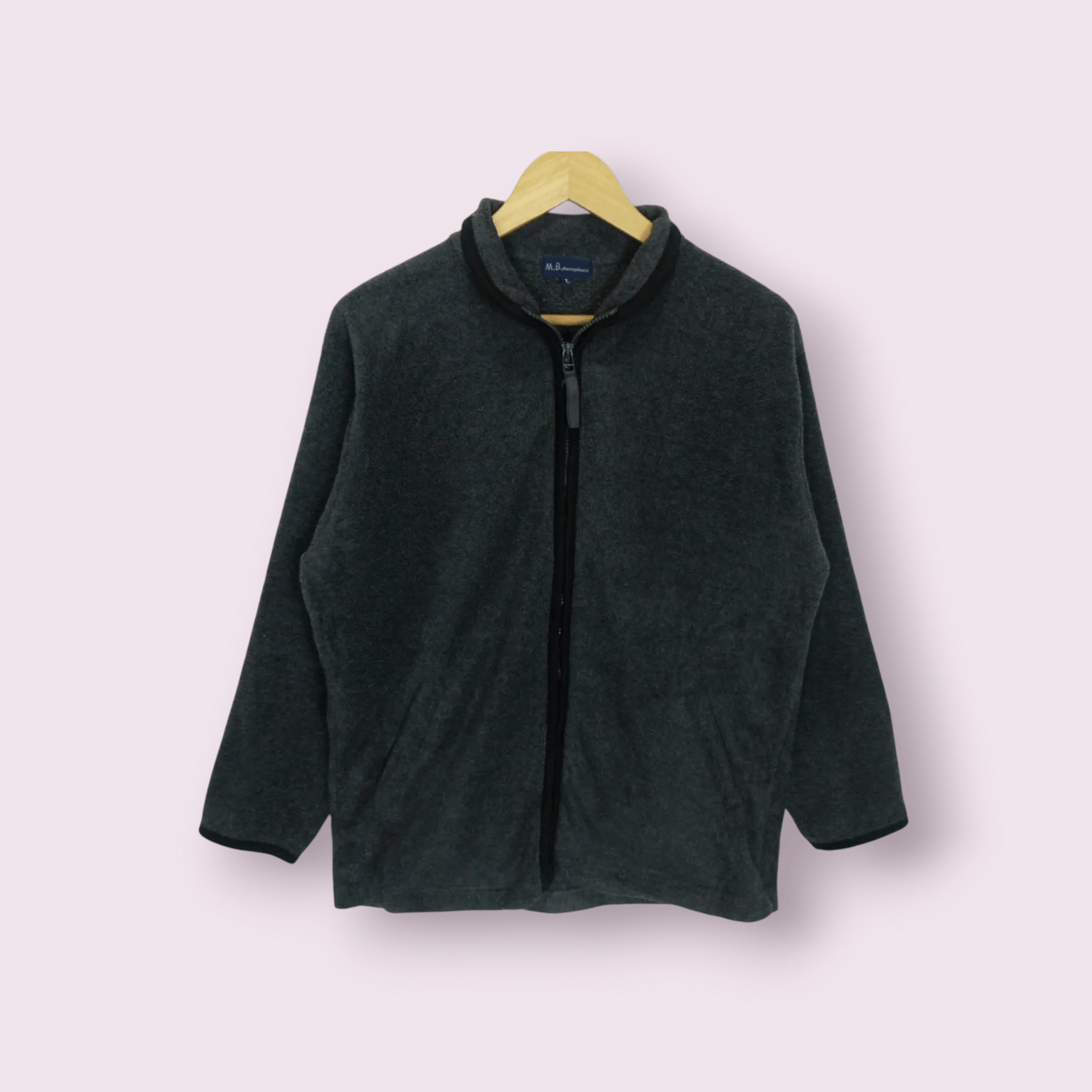 Japanese Brand MB MESSAGE BOARD Fleece Jacket Size US L / EU 52-54 / 3 - 1 Thumbnail