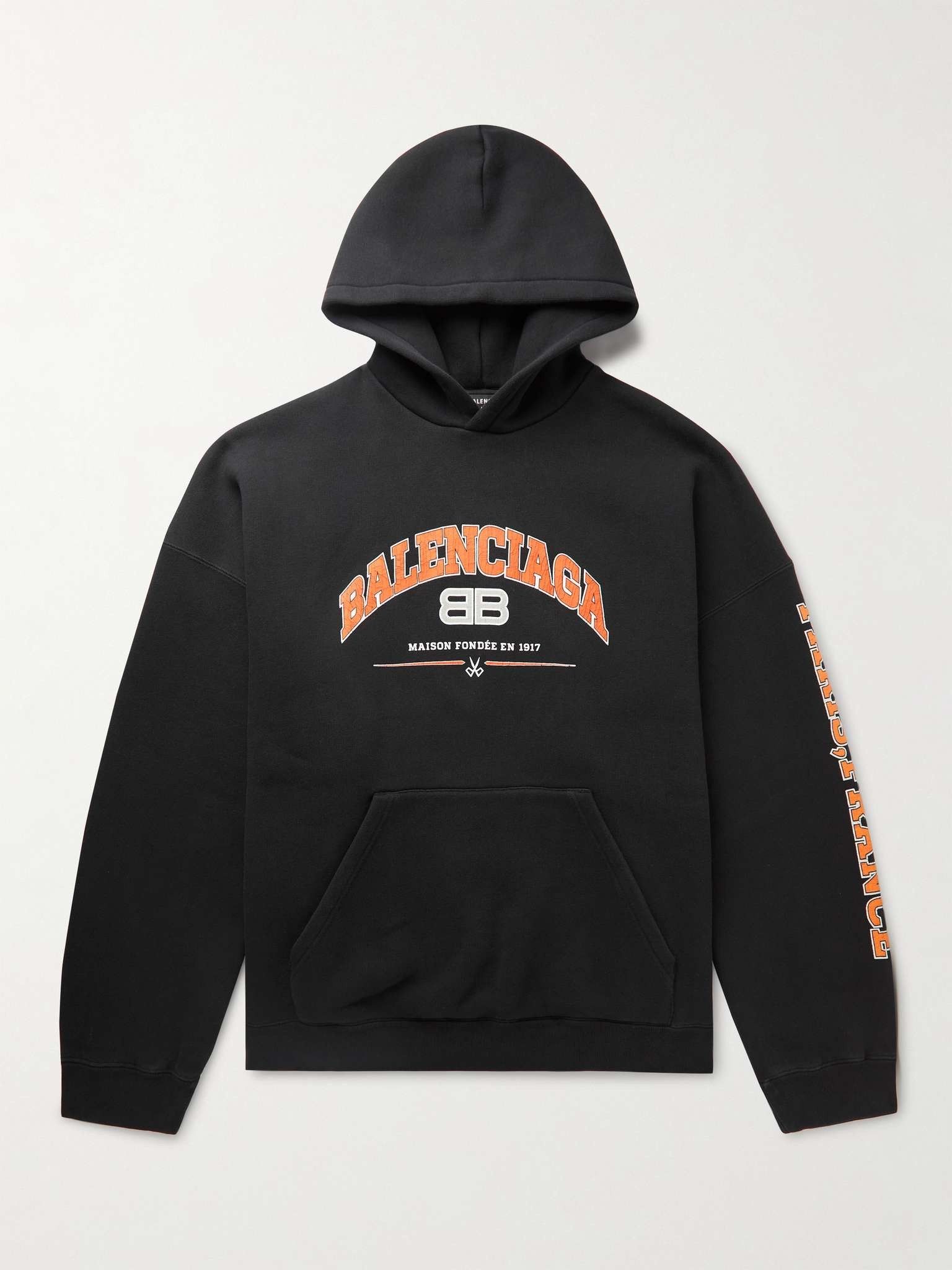 maison balenciaga hoodie wide fit