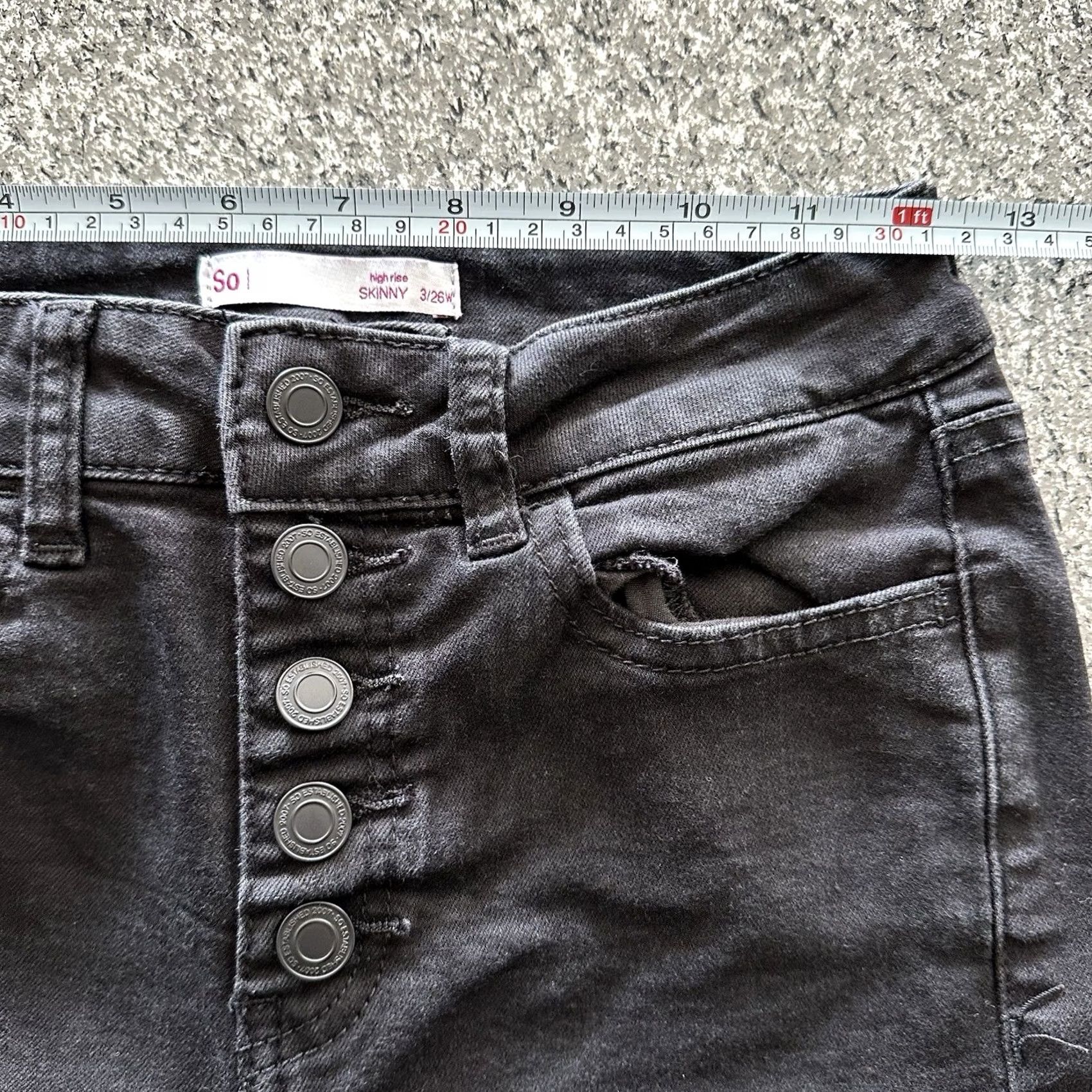 Vintage VINTAGE Sonoma Jeans Womens 3 26x29 High Rise Skinny Button Fly Stretch Denim Blue 5-Pocket Womens Jeans 26x29 Mens? Size 26" / US 2 / IT 38 - 7 Thumbnail