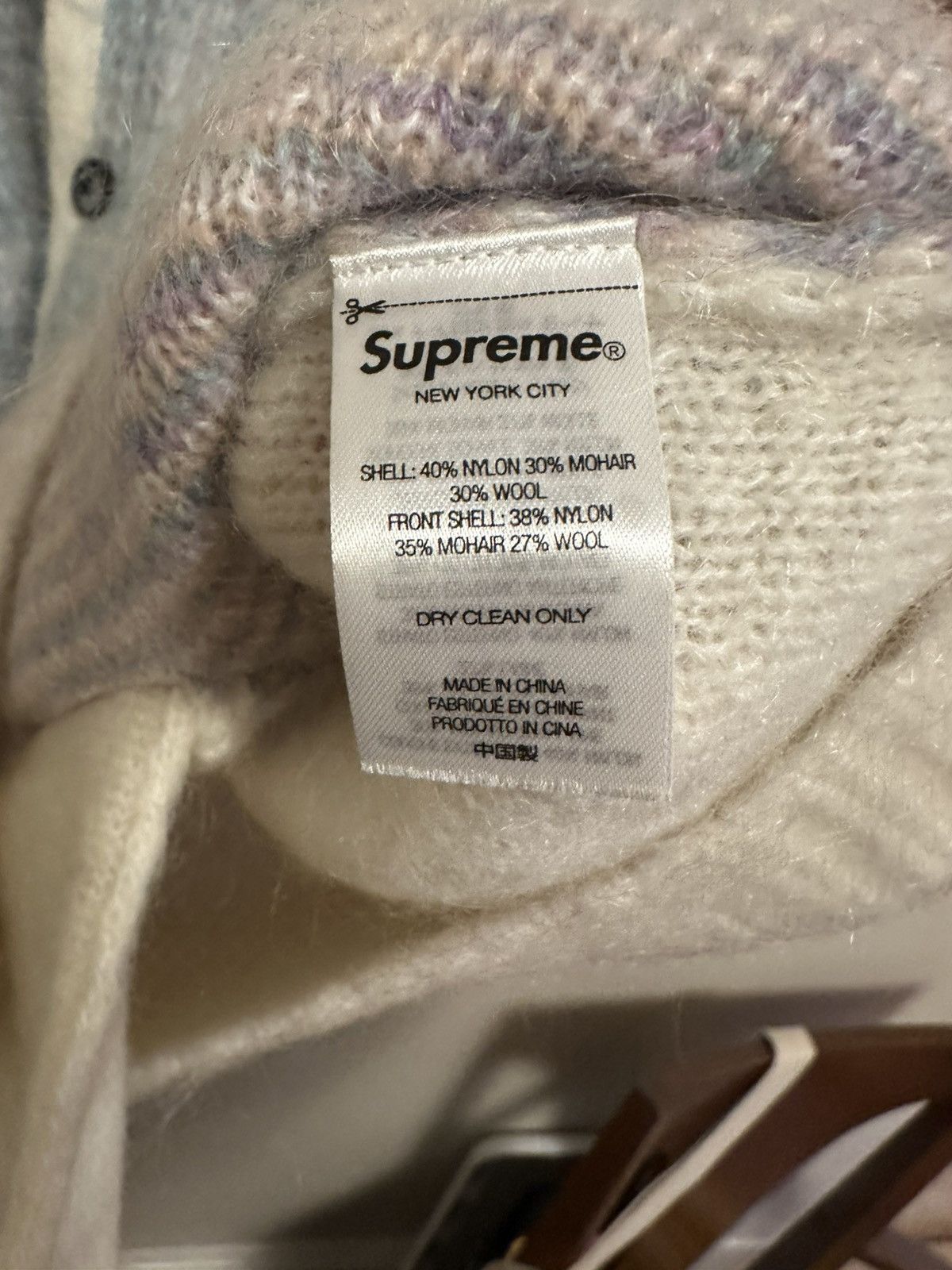 Supreme Supreme Brushed Mohair Grid Cardigan Size US L / EU 52-54 / 3 - 3 Thumbnail