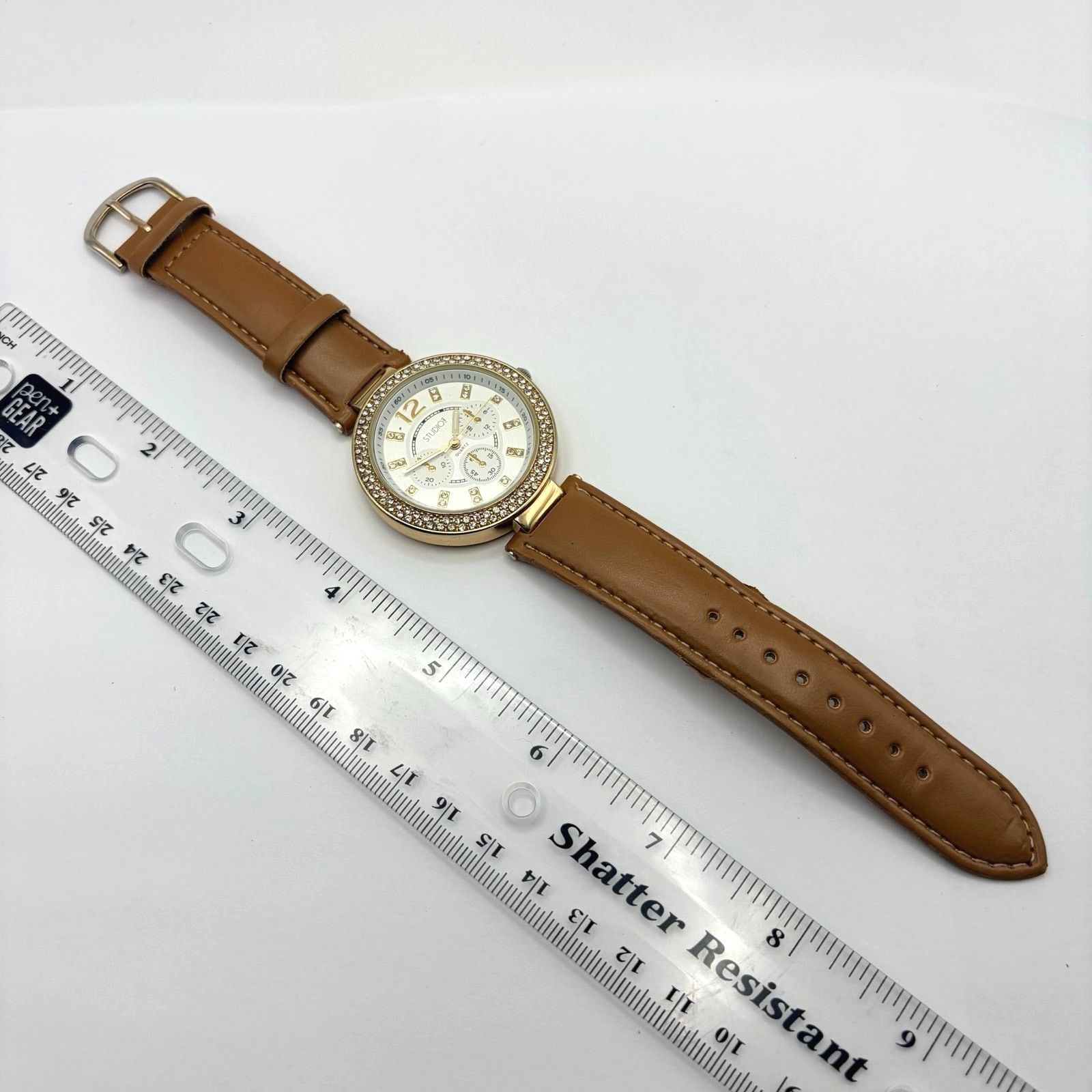 Other Gold & Brown Studio Time Watch Size ONE SIZE - 4 Thumbnail