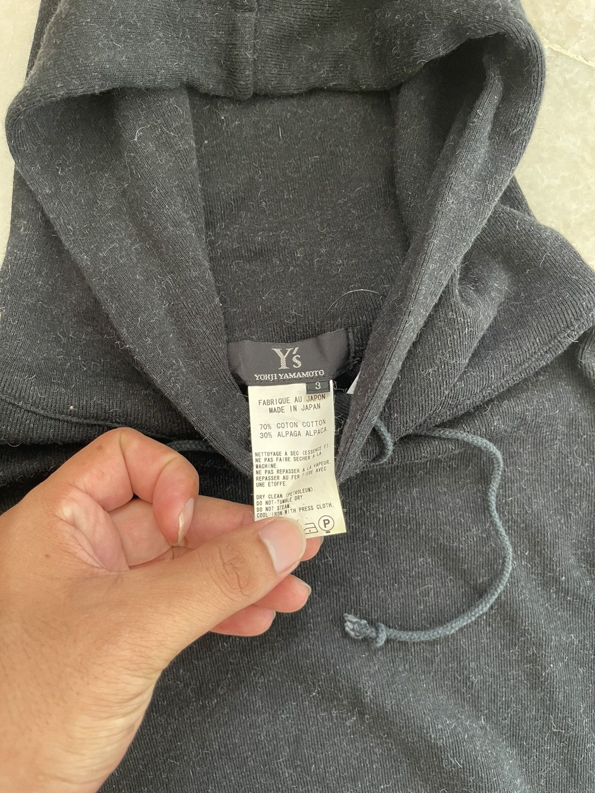 Y's for Men × Yohji Yamamoto 90s Yohji Yamammoto Short Sleeve Hoodie Size US M / EU 48-50 / 2 - 10 Thumbnail