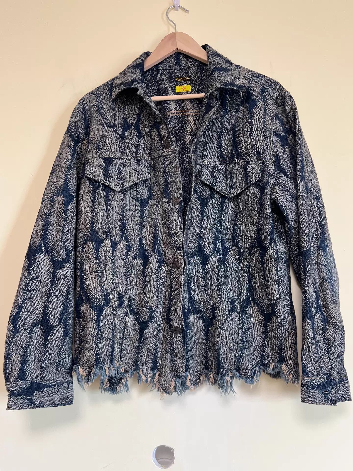 Kapital KAPITAL Tassel Feather Casual Denim Jacket XL Size US XL / EU 56 / 4 - 2 Thumbnail