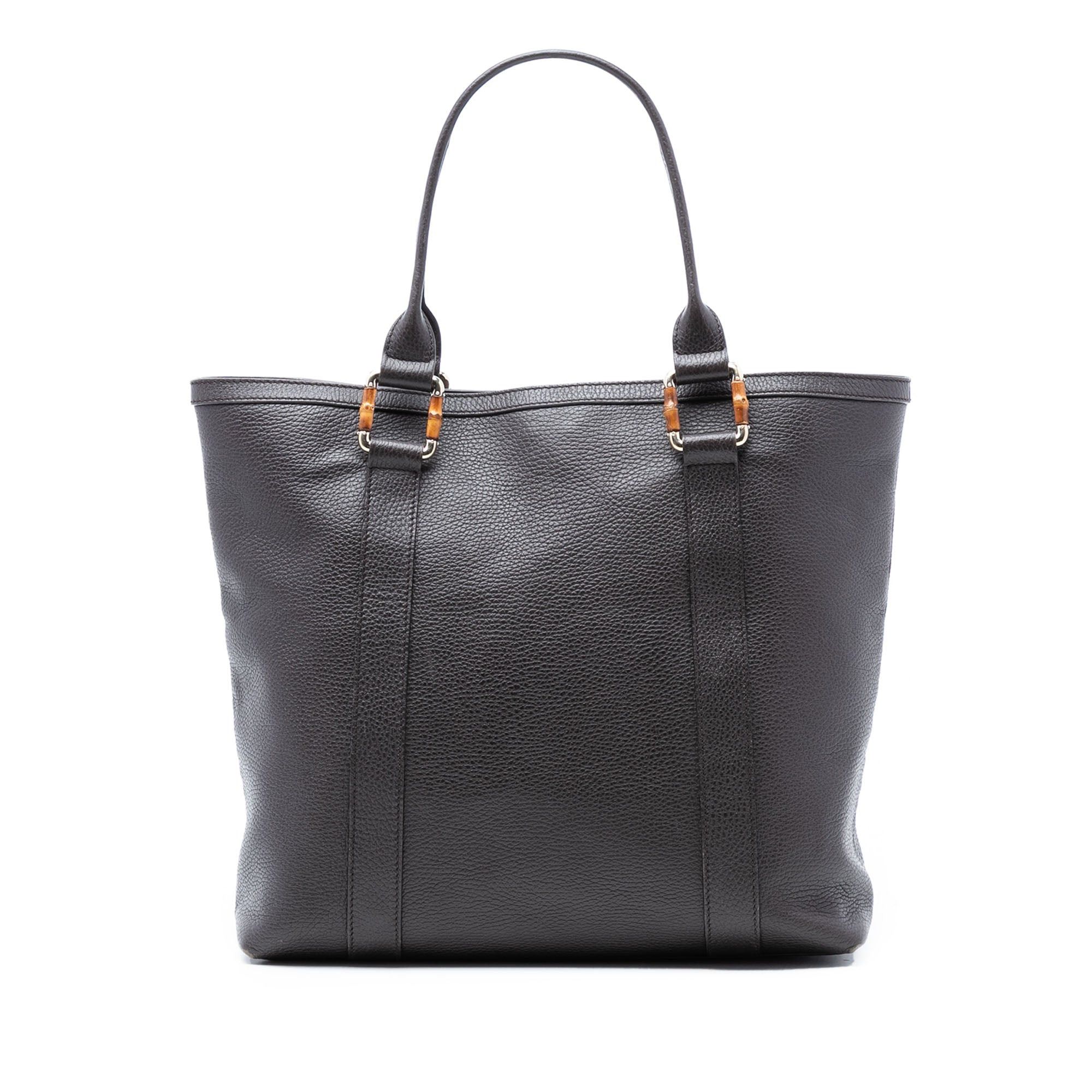 Gucci Grained Calfskin Bamboo Shopper Tote Size ONE SIZE - 1 Thumbnail