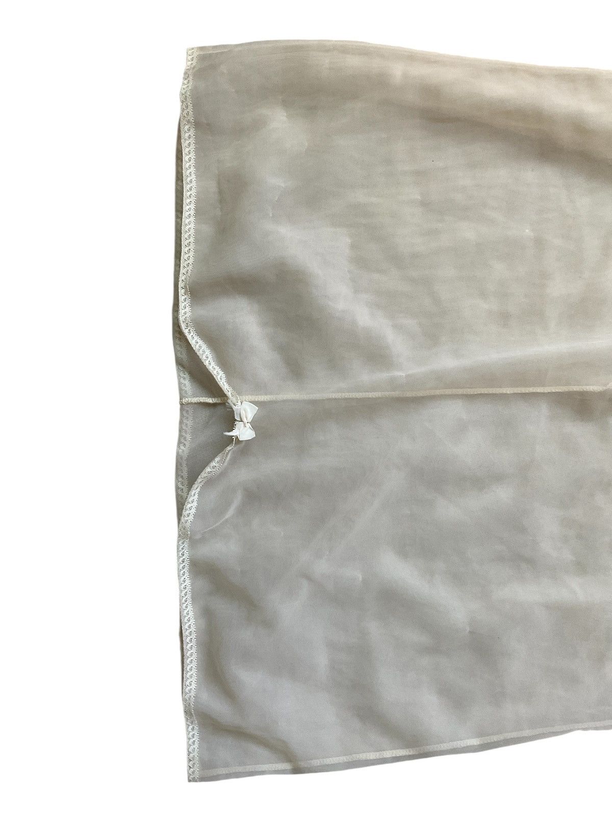 Vintage French silk mesh slip Size XS / US 0-2 / IT 36-38 - 5 Thumbnail