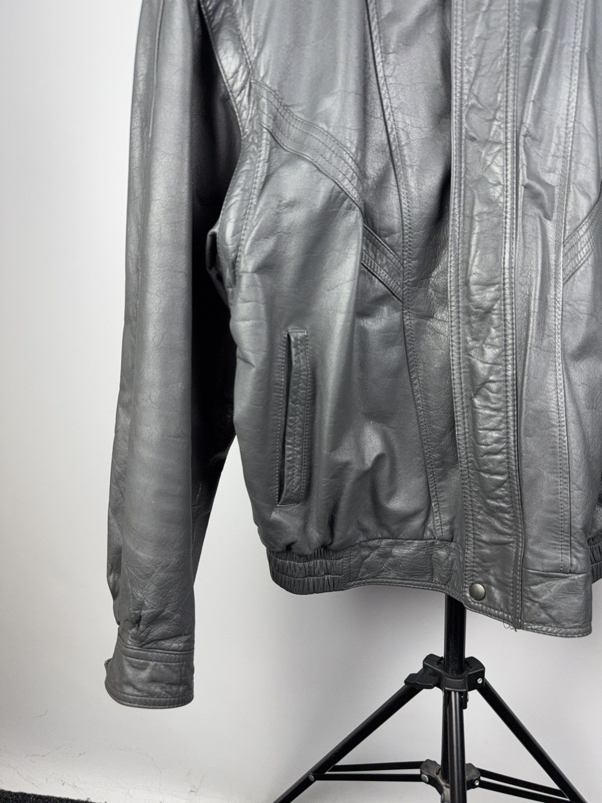 Vintage Vintage 90s Avant Garde Leather Biker MOTO Y2K Jacket Size US M / EU 48-50 / 2 - 5 Thumbnail