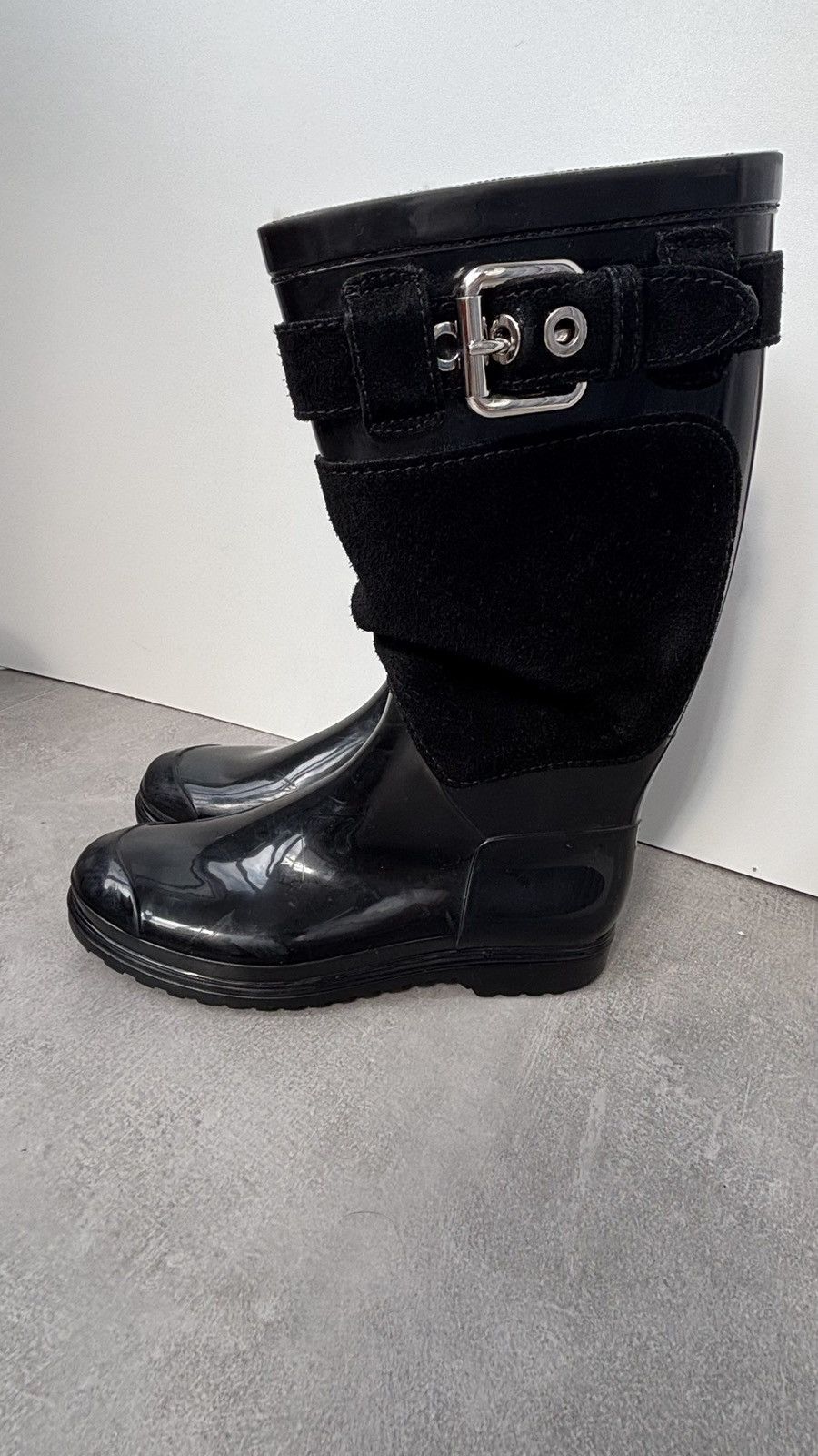 Dolce & Gabbana Dolce & Gabbana D&G Rubber Rain Boots Gumboots Suede Size US 9 / IT 39 - 7 Thumbnail