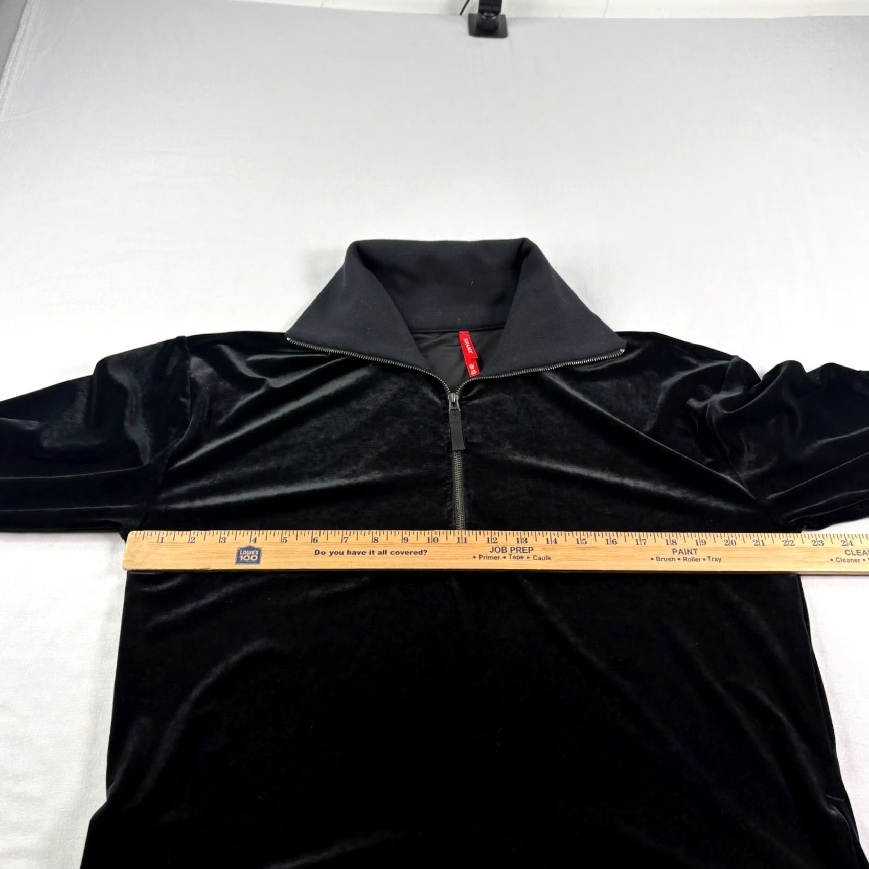 Spanx Spanx Shirt Womens XL Black Velvet 1/2 Zip Pullover Sweatshirt Casual Size XL / US 12-14 / IT 48-50 - 4 Thumbnail